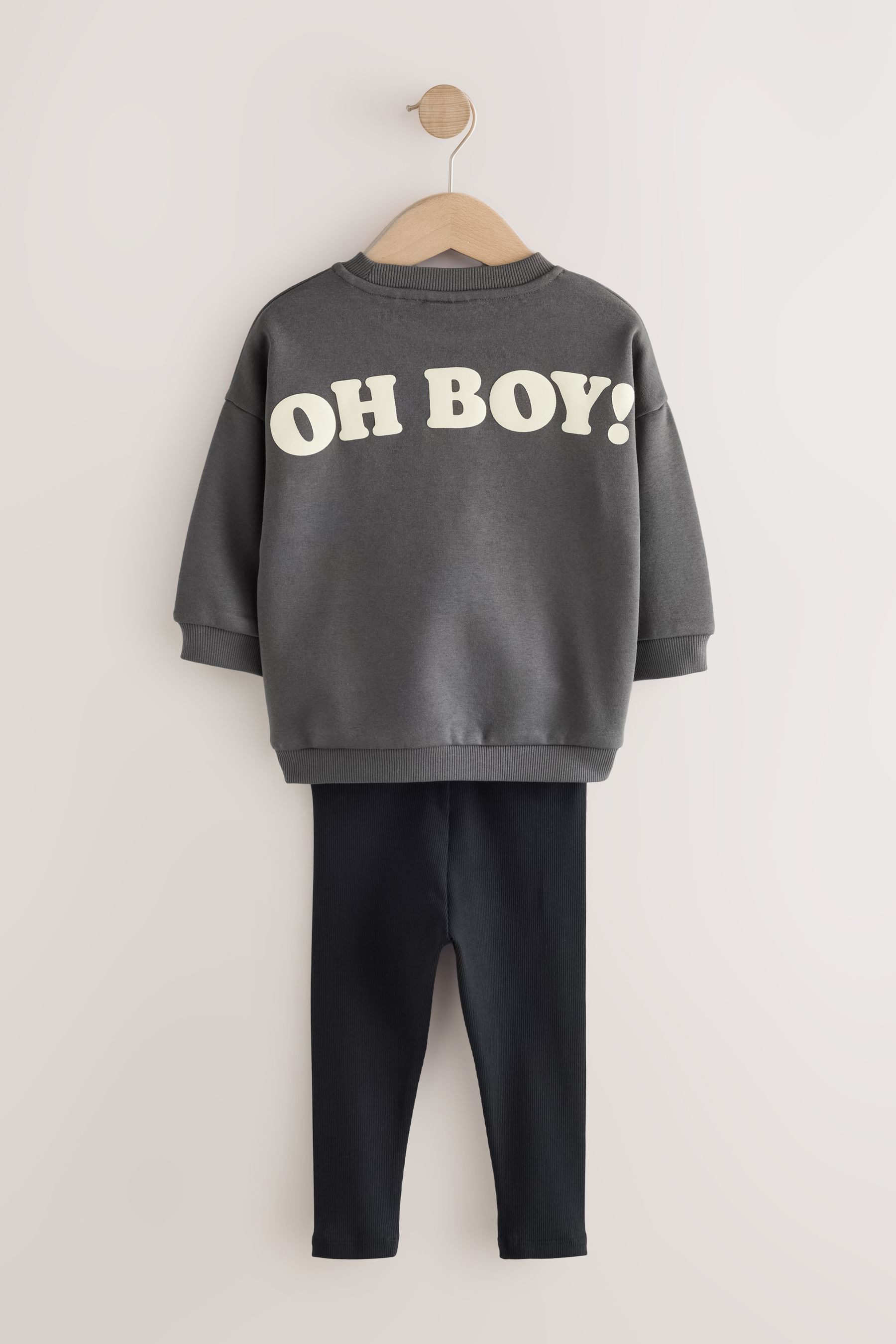Next Top & Leggings Rundhals-Sweatshirt und Leggings, Mickey Mouse (2-tlg) – Bild 2 von 4