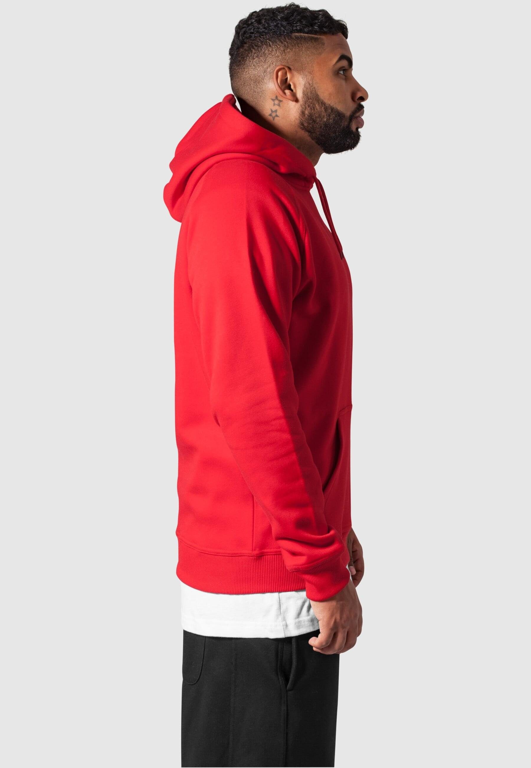 URBAN Sweater red Hoody (1-tlg) Blank Herren CLASSICS