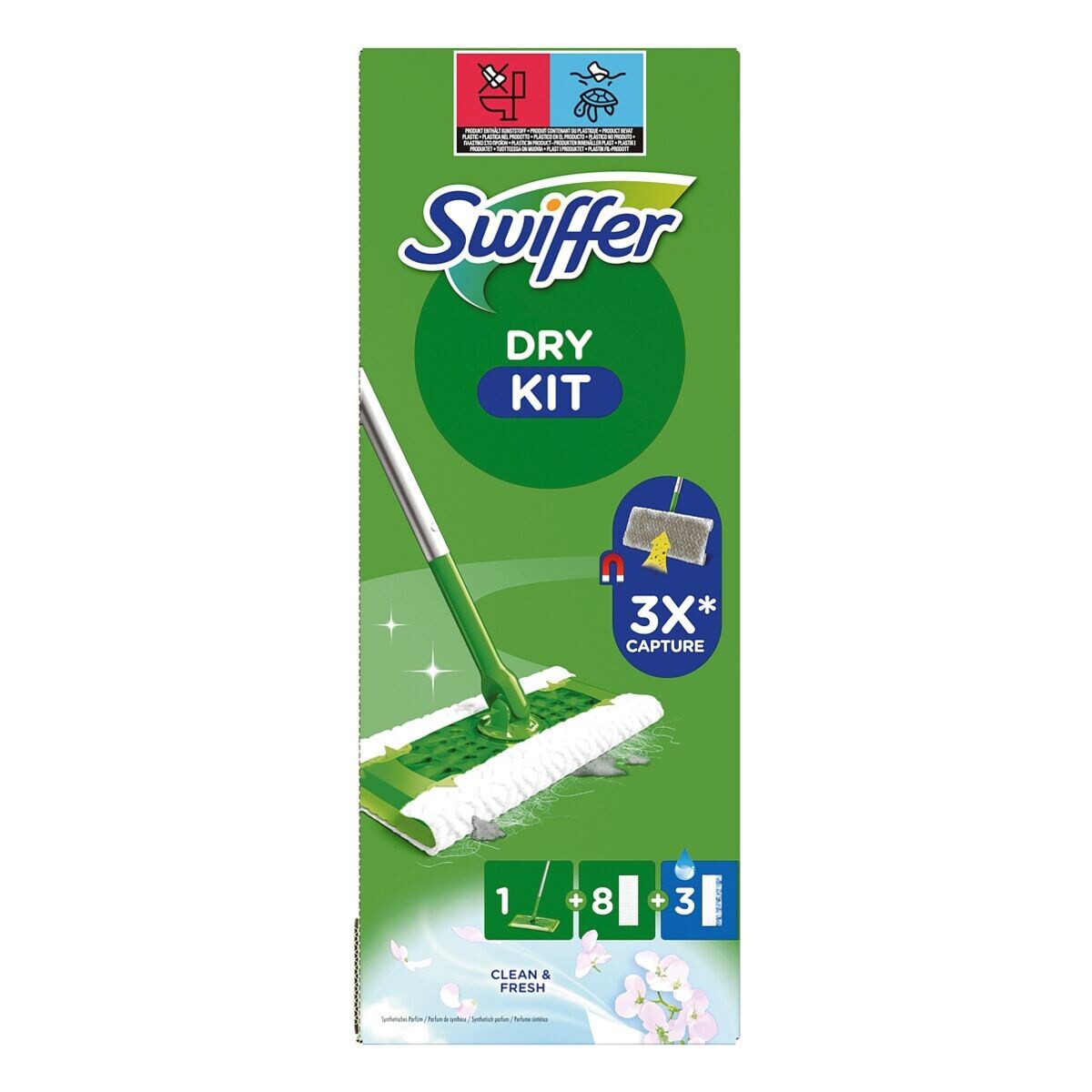Swiffer Dry & Wet Starter-Set Reinigungstücher (12-tlg. Starterset)