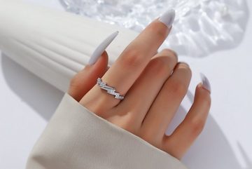 Eyecatcher Fingerring Blitz Ring gezackter Ring verschiedene Farben One Size, Größenverstellbar, Blitz Motiv