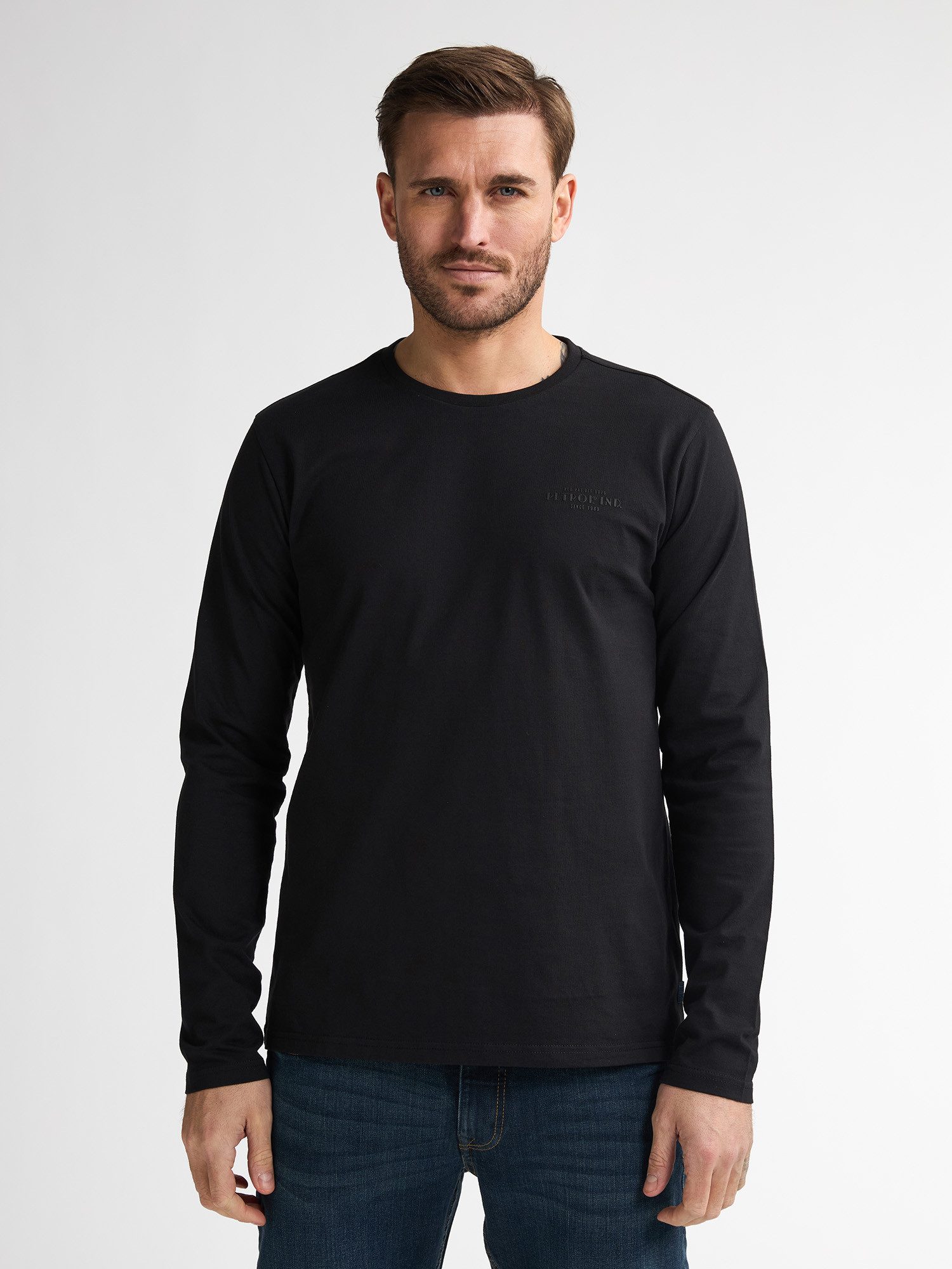 Petrol Industries T-Shirt Langarmshirt mit Logo günstig online kaufen