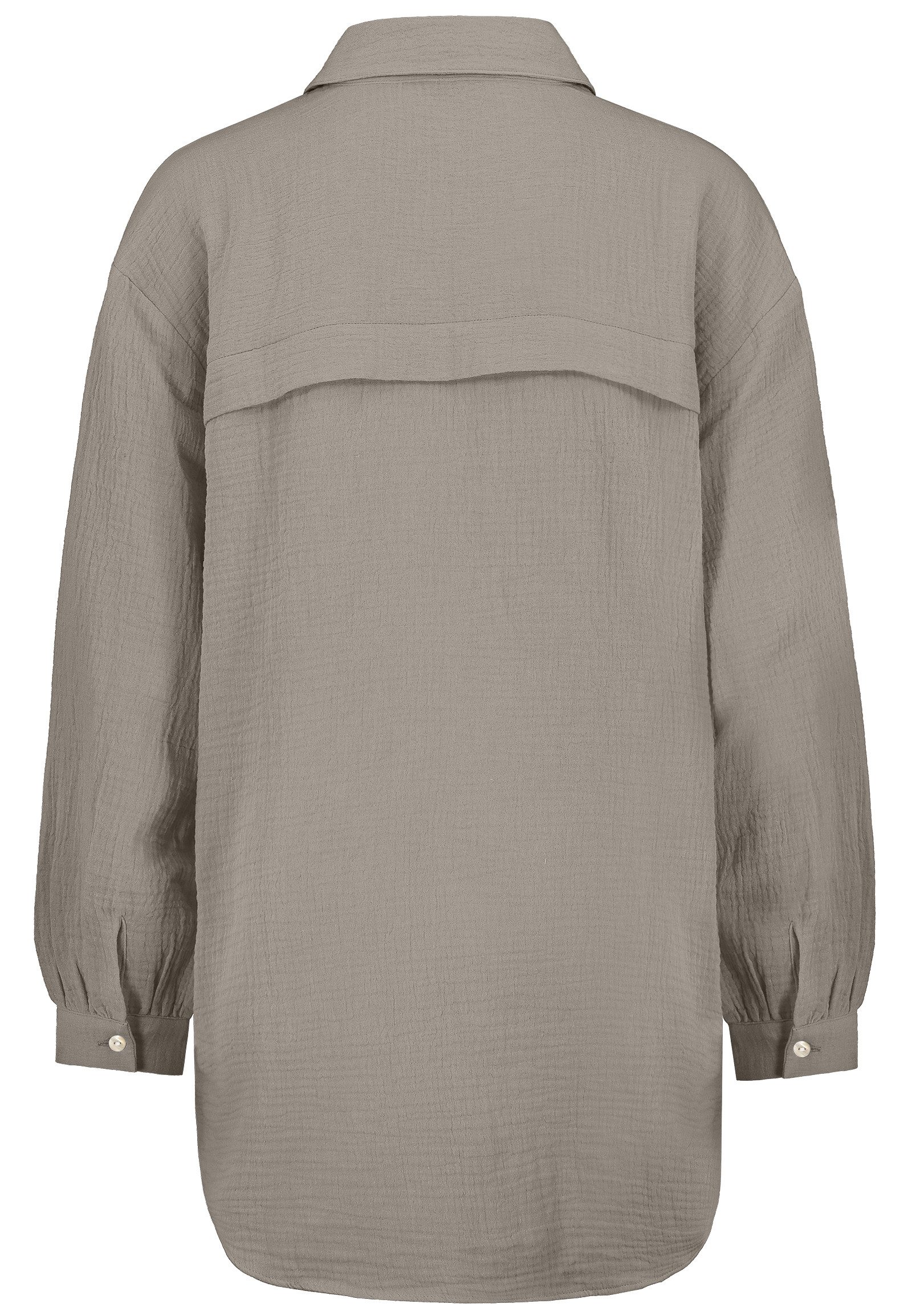 SUBLEVEL Langarmbluse Damen Musselinbluse langarm mit Kentkragen Oversizebl günstig online kaufen