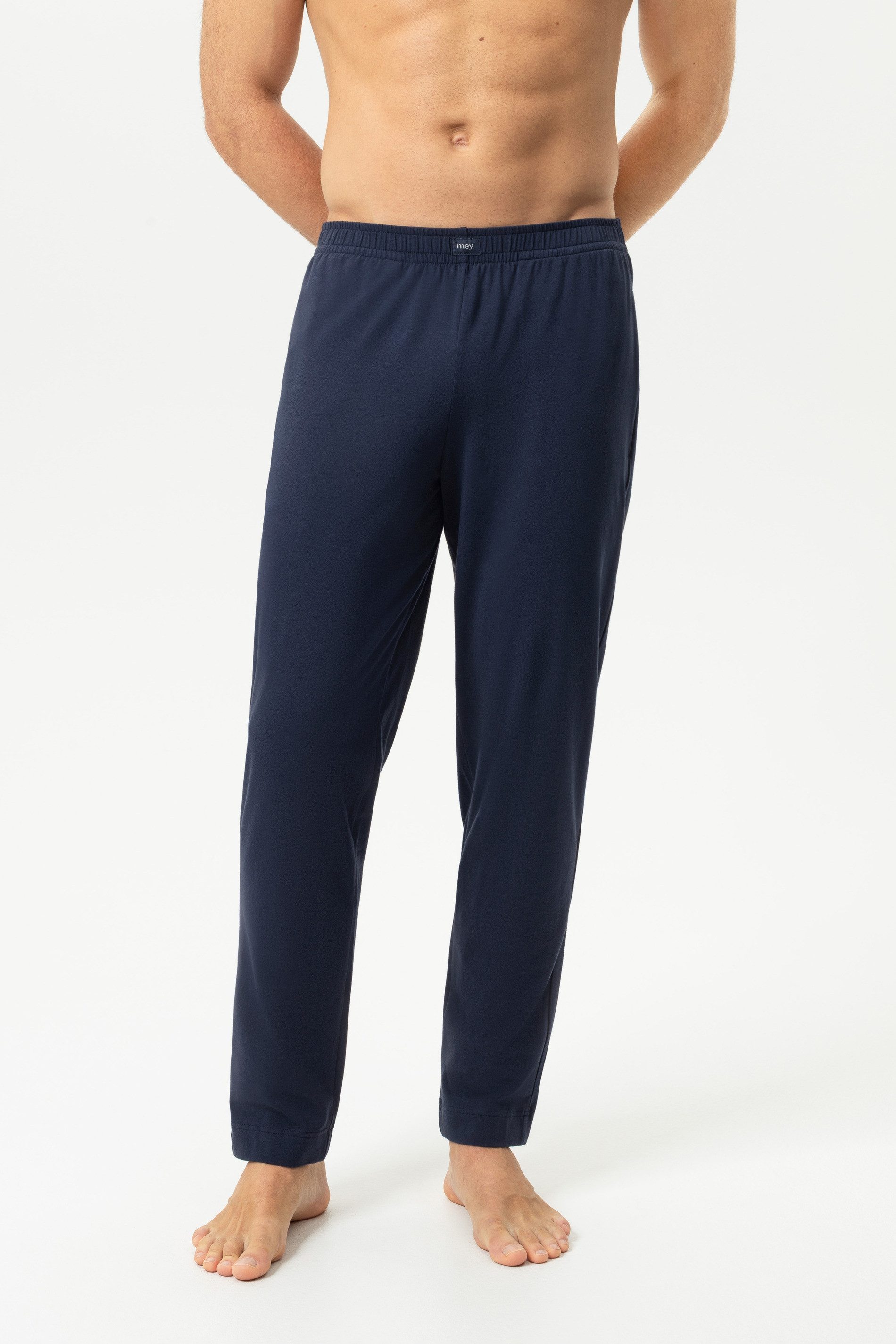 Mey Schlafhose Mey Hose lang Serie Relax Tuned Uni Hose (1-tlg) Lange Pyjamahose, softe Baumwolle, mit Taschen