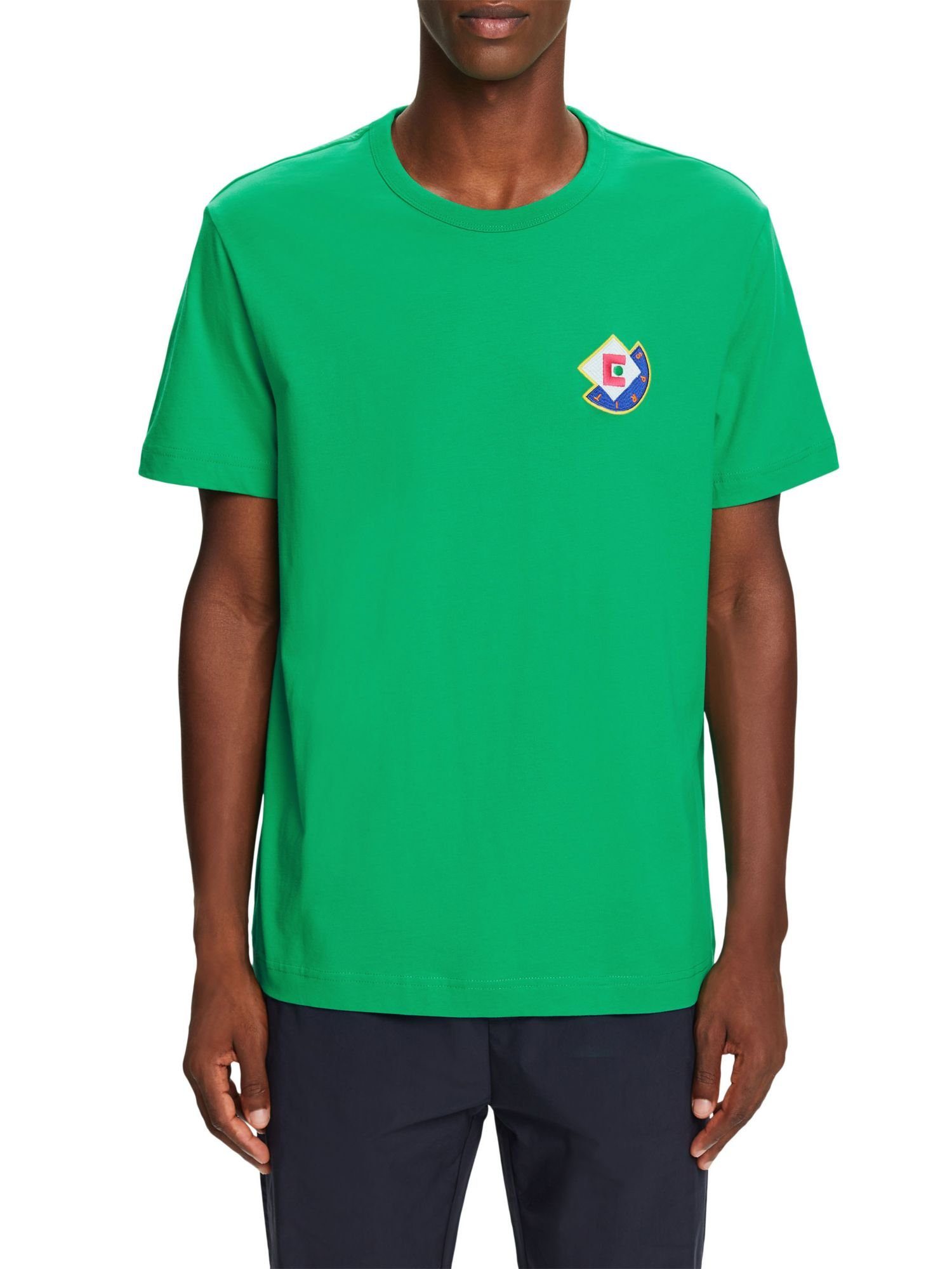 grafischem (1-tlg) GREEN Logo Esprit T-Shirt mit T-Shirt