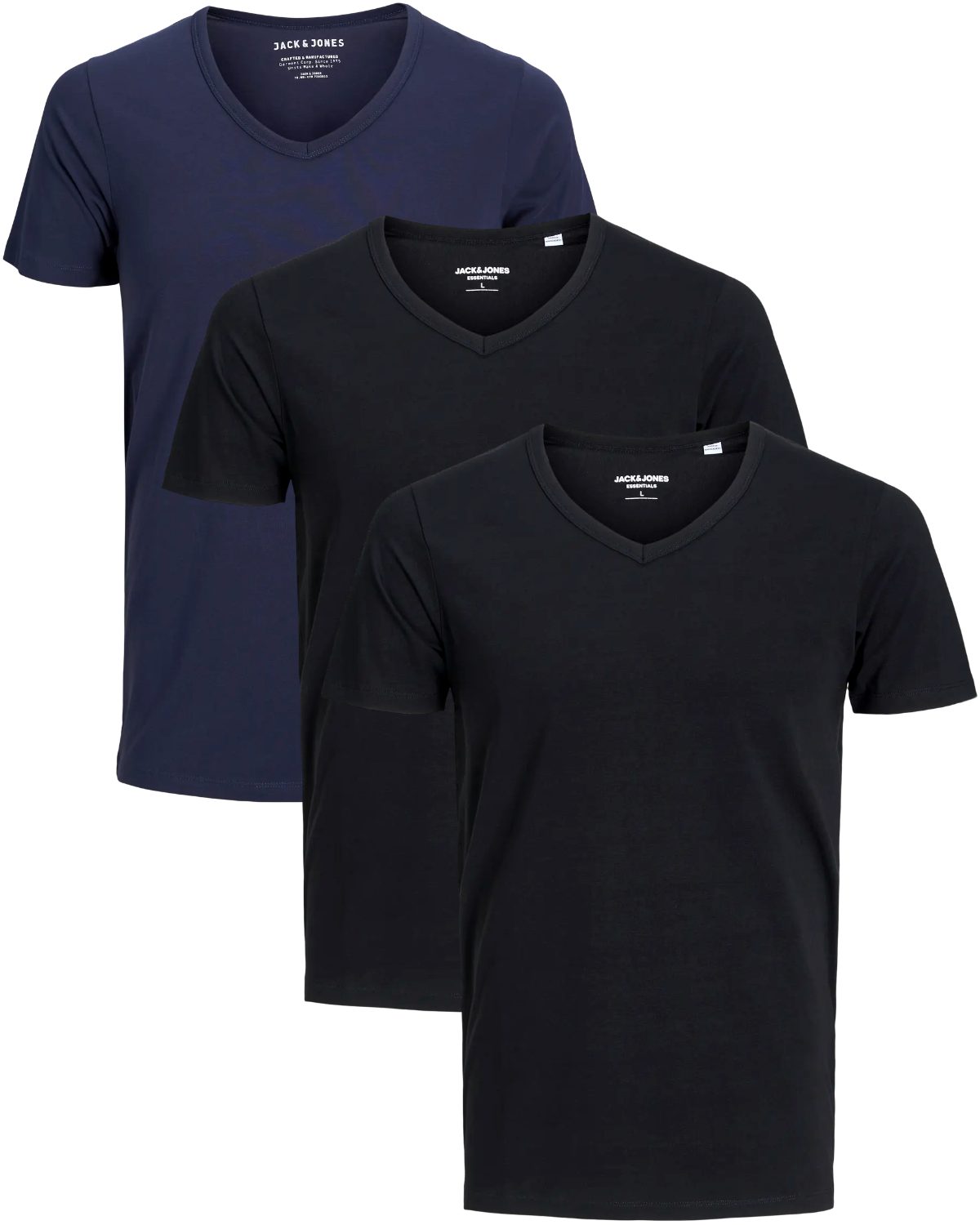 Jack & Jones T-Shirt (Spar-Set, 3er-Pack) in Unifarben