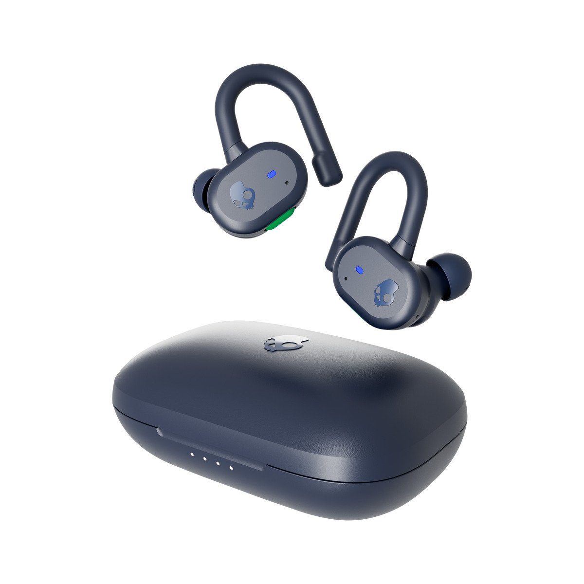 Skullcandy Headset TW Push Active IN-EAR True Wireless wireless In-Ear-Kopfhörer (True-Wireless-In-Ear-Kopfhörer!, Schweiß- und Wasserresistenz (IP55)!, 44 Stunden pures Hörvergnügen!, Skull-iQ Sprachsteuerung!, Integriertes Mikrofon!, Skull-iQ Sprachsteuerung, Wireless) Blue/Green
