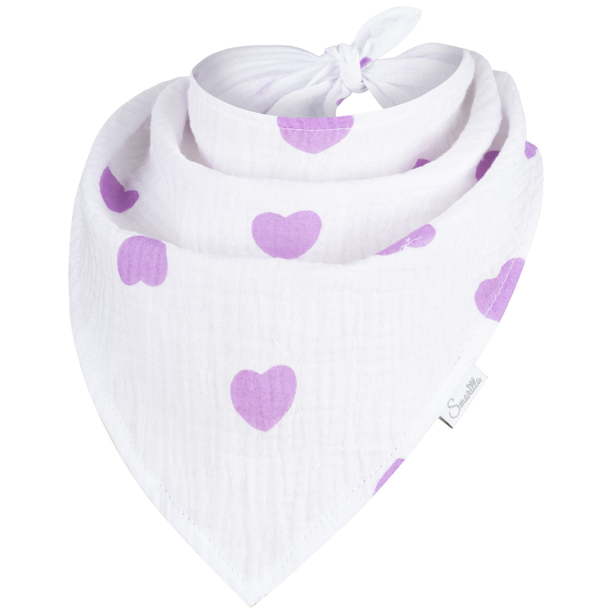 Smarilla Halstuch Dreieckstuch Bindetuch Kopftuch Uni Mädchen Junge Baby Musselin