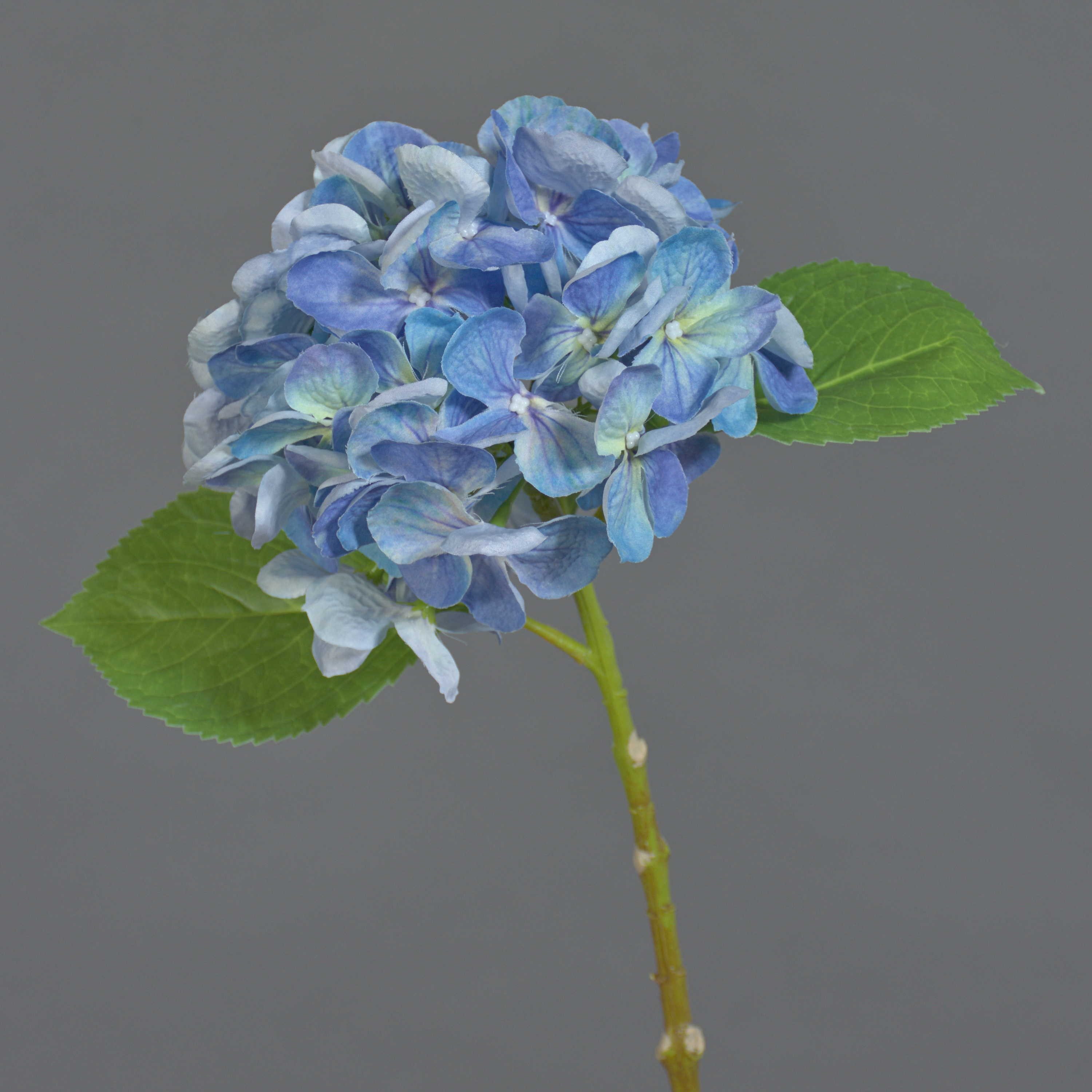 Kunstblume Hortensie EXORIN, blau, 45cm Hortensie, artplants, Höhe 50.0 cm