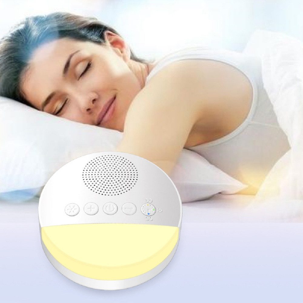 Tenlamp Sleep Sound Machine mit 20 Sounds Nachtlicht & Timer Lautsprecher 5.1 (Bluetooth, 2 W, White Noise Gerät mit Licht 20 Klänge Timer für besseren Schlaf)