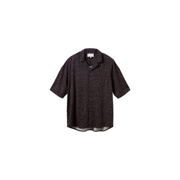 TOM TAILOR Kurzarmhemd schwarz (1-tlg., keine Angabe)