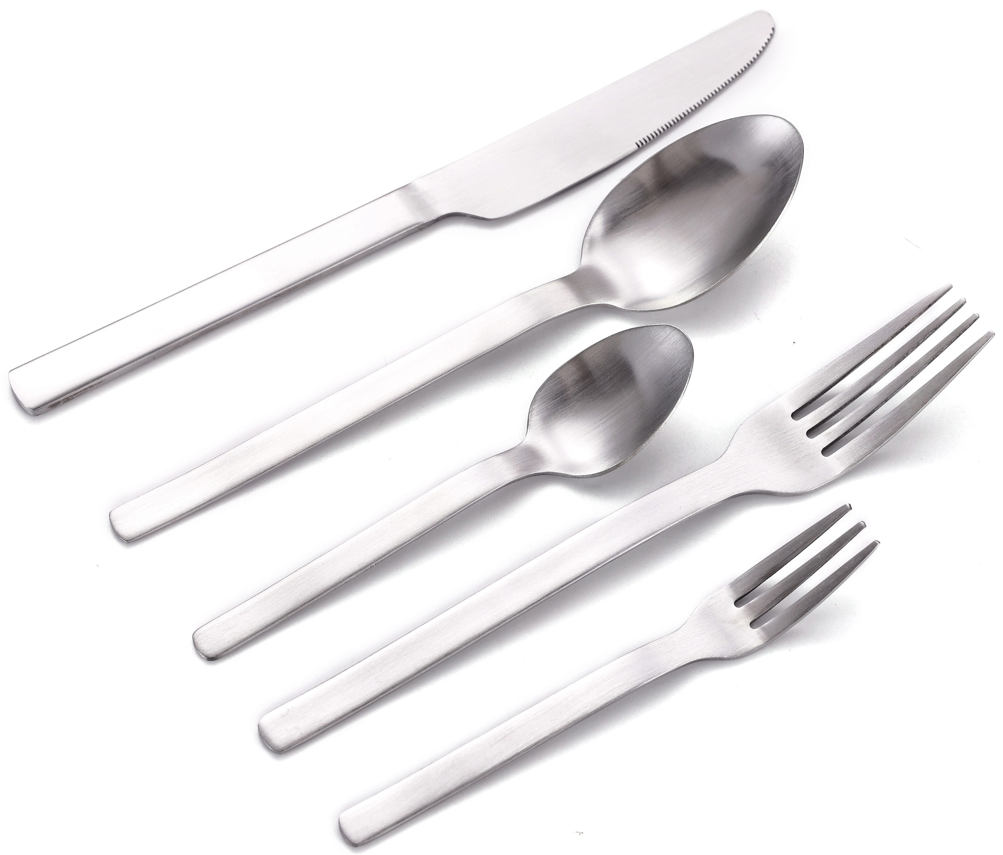 ECHTWERK Besteck-Set Tafelbesteck „Angelini“ (30-tlg), 6 Personen, Edelstahl 18/10, Hochglänzend