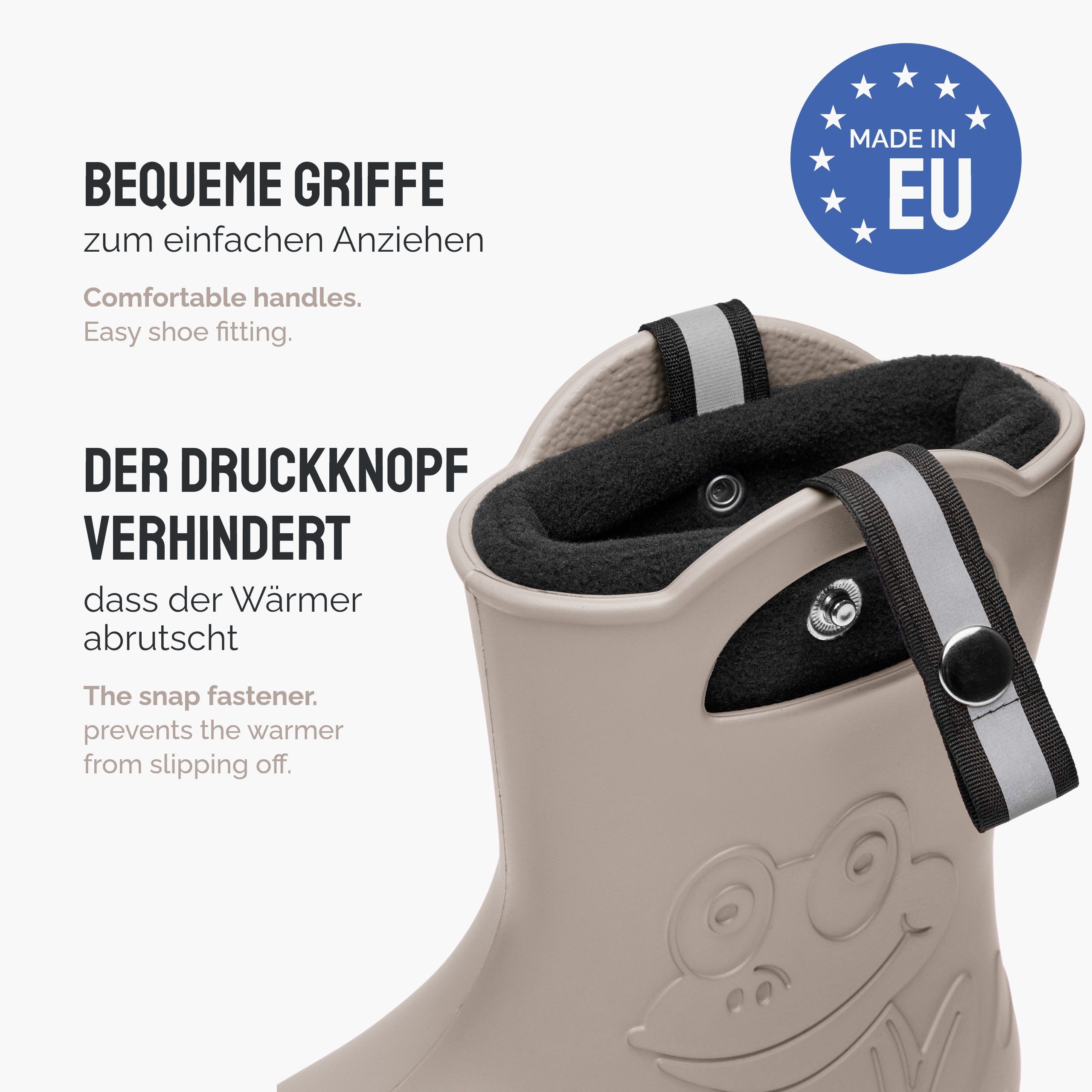 Ladeheid Kinder Federleichte Gummistiefel Thermo mit Fütterung LA-CA-Frog245 Gummistiefel