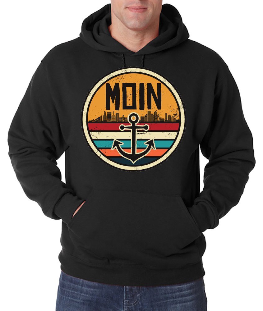 Youth Designz Kapuzenpullover Moin Spruch Herren Hoodie Pullover mit modischem Anker Logo Aufdruck