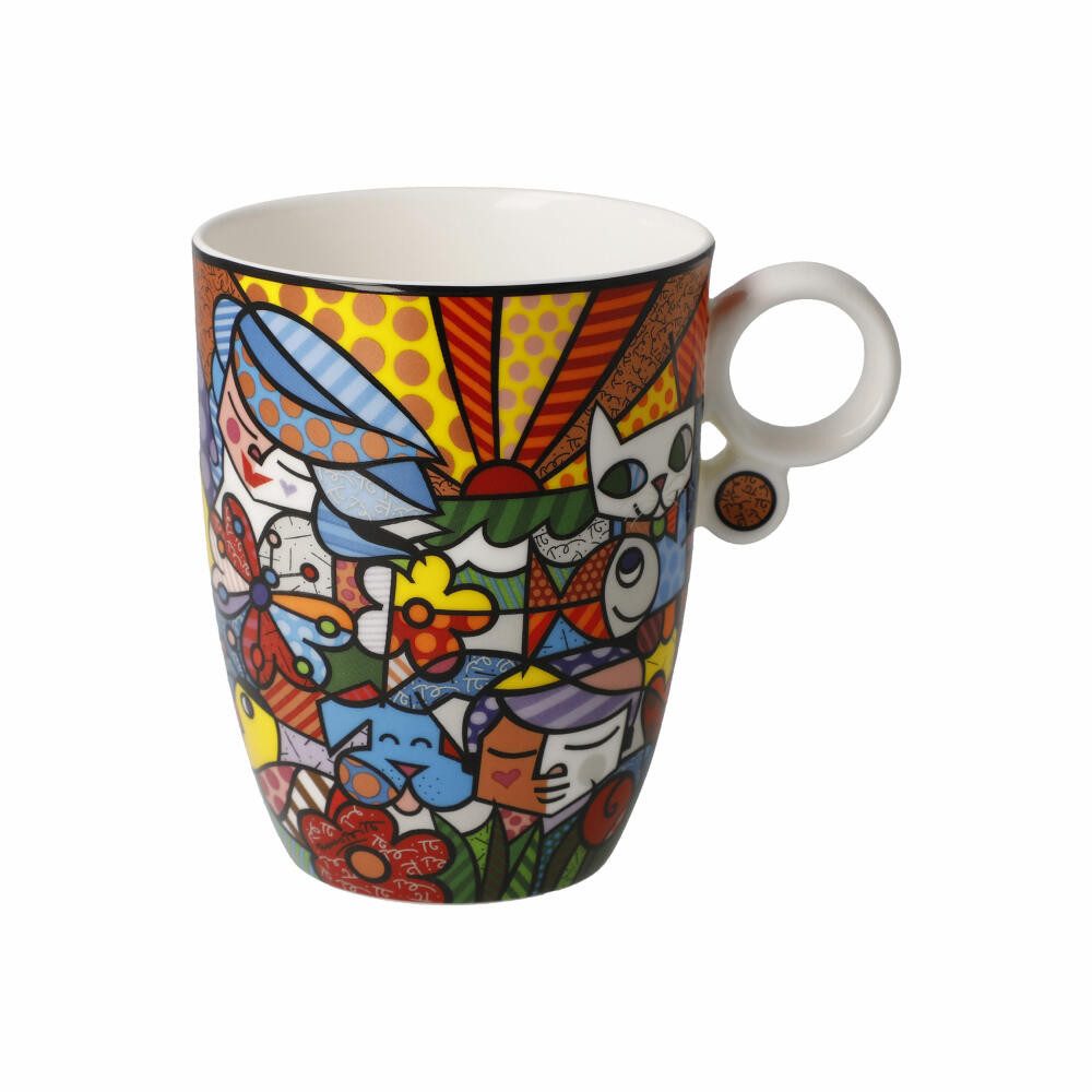 Goebel Becher Romero Britto Garden, Fine Bone China