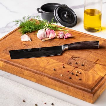 Shinrai Japan Messer-Set 7-teiliges Küchenmesser Set - Japanisches Messer, Handgefertigt bis ins Detail