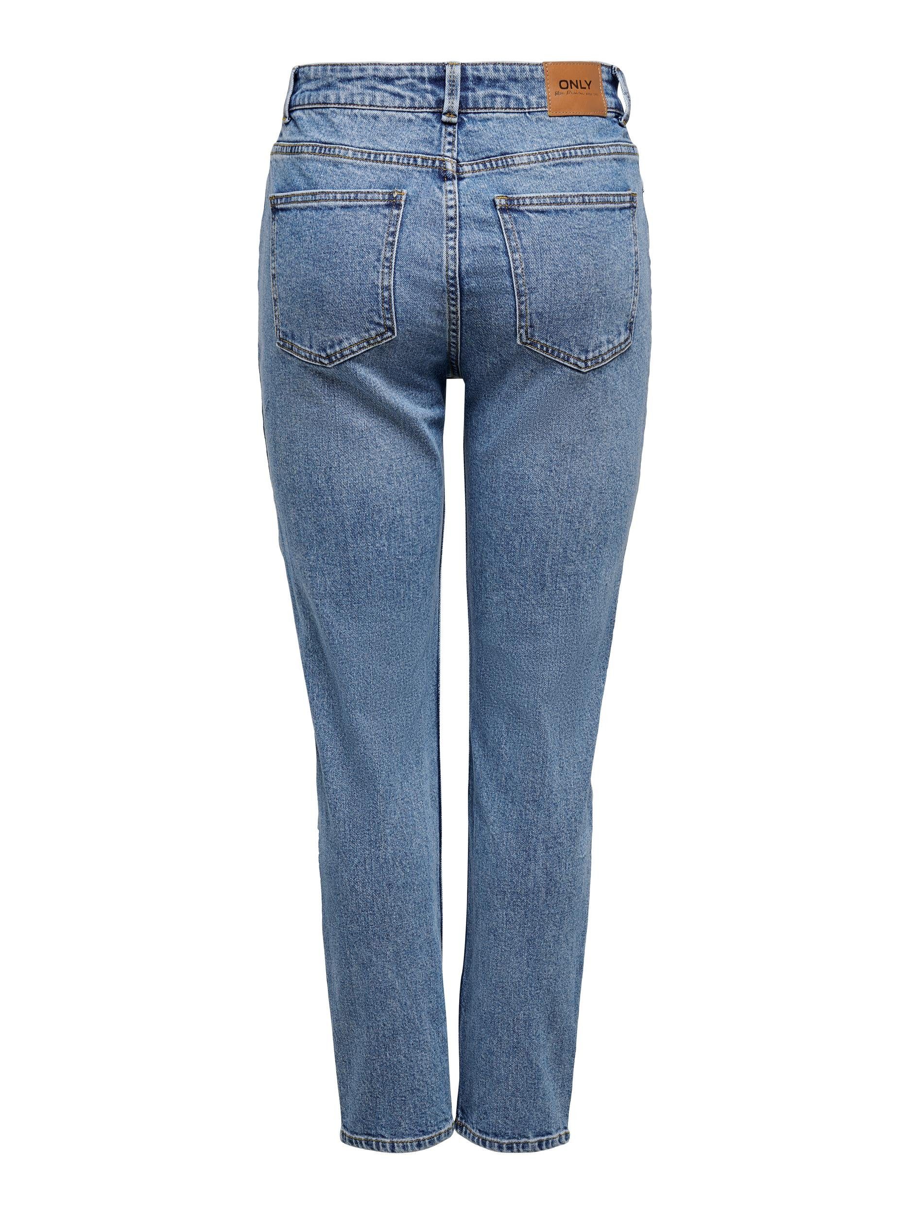 ONLY Straight-Jeans Damen Jeans Hose ONLEMILY HW ST ANK MAE012
