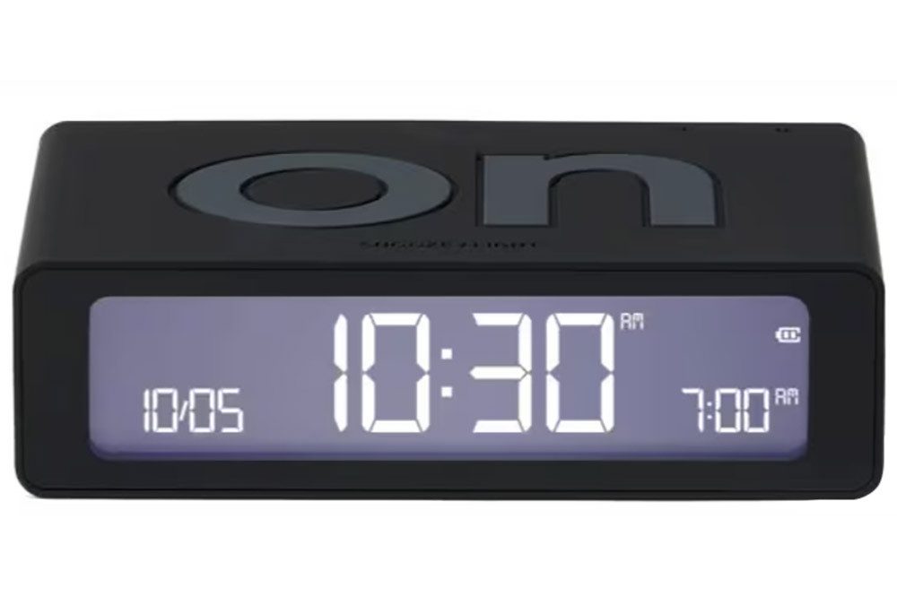 Lexon Quarzwecker DigitalFlip Mini Schwarz