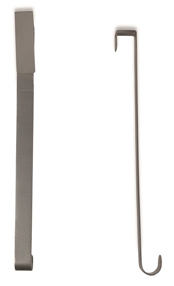 RIFFELMACHER & WEINBERGER Dekoobjekt Außentür Türhaken für Kränze 26cm - 2 Stück Silber
