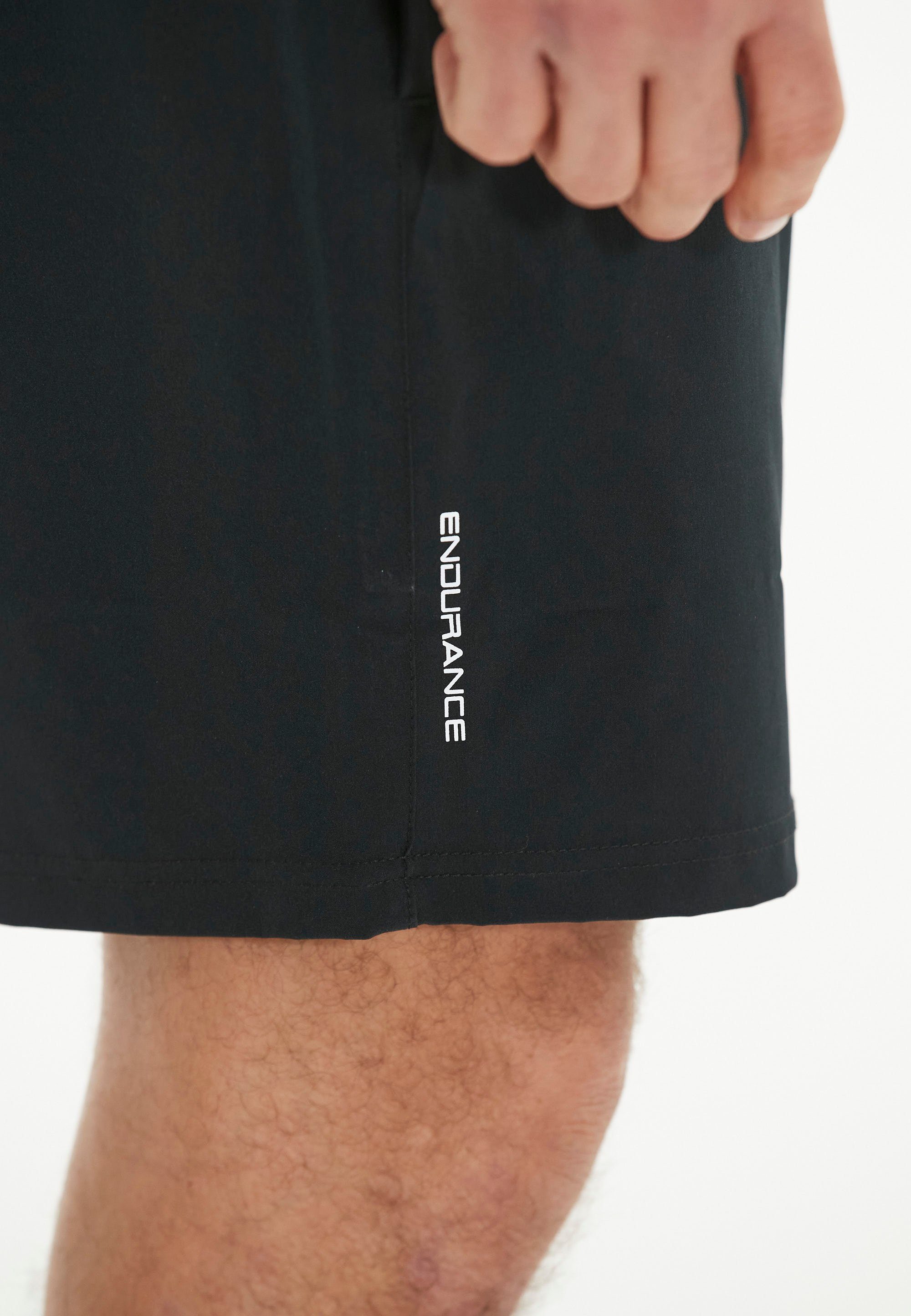 Shorts mit schnelltrocknendem Vanclause schwarz Funktionsstretch ENDURANCE