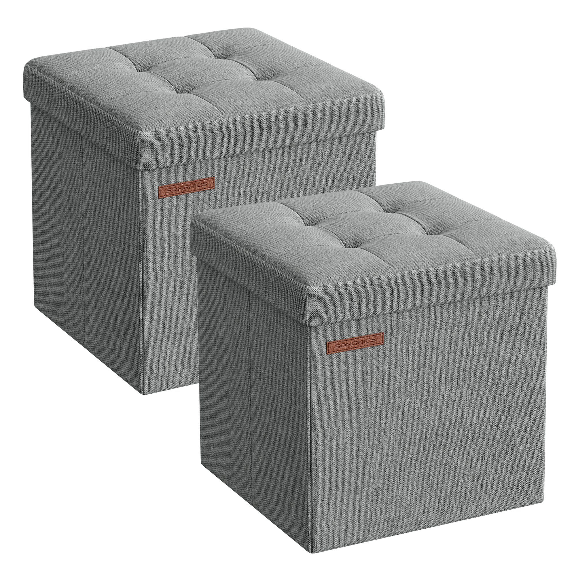 SONGMICS Sitzhocker faltbarer Hocker (2 St., 2-teiliges Set), mit Stauraum günstig online kaufen