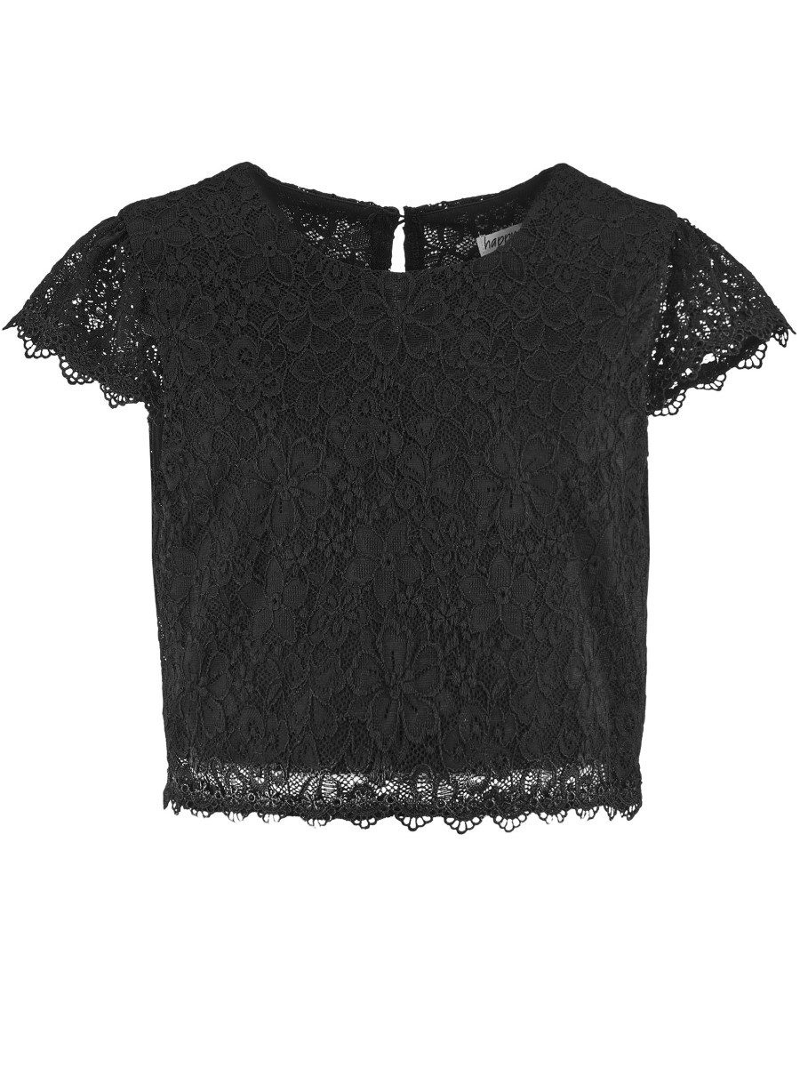 happy girls Spitzenshirt Spitzenshirt kurz (1-tlg) edel