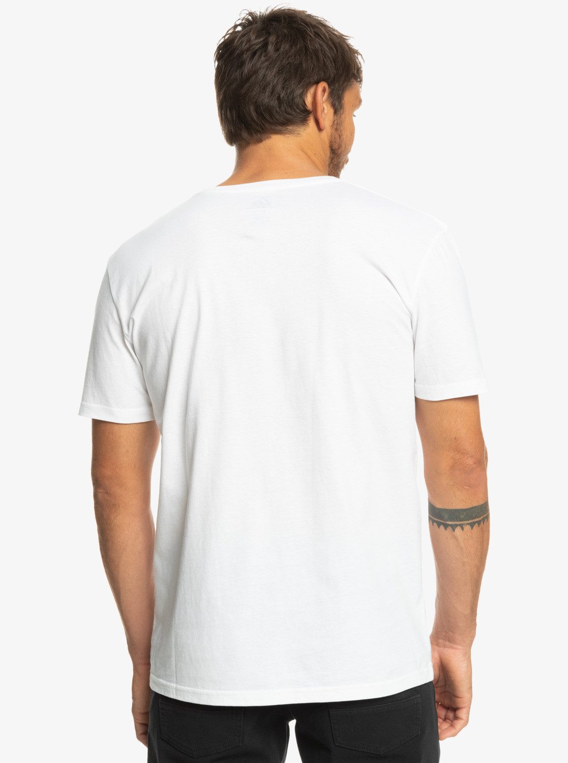 T-Shirt Logo White Quiksilver Comp