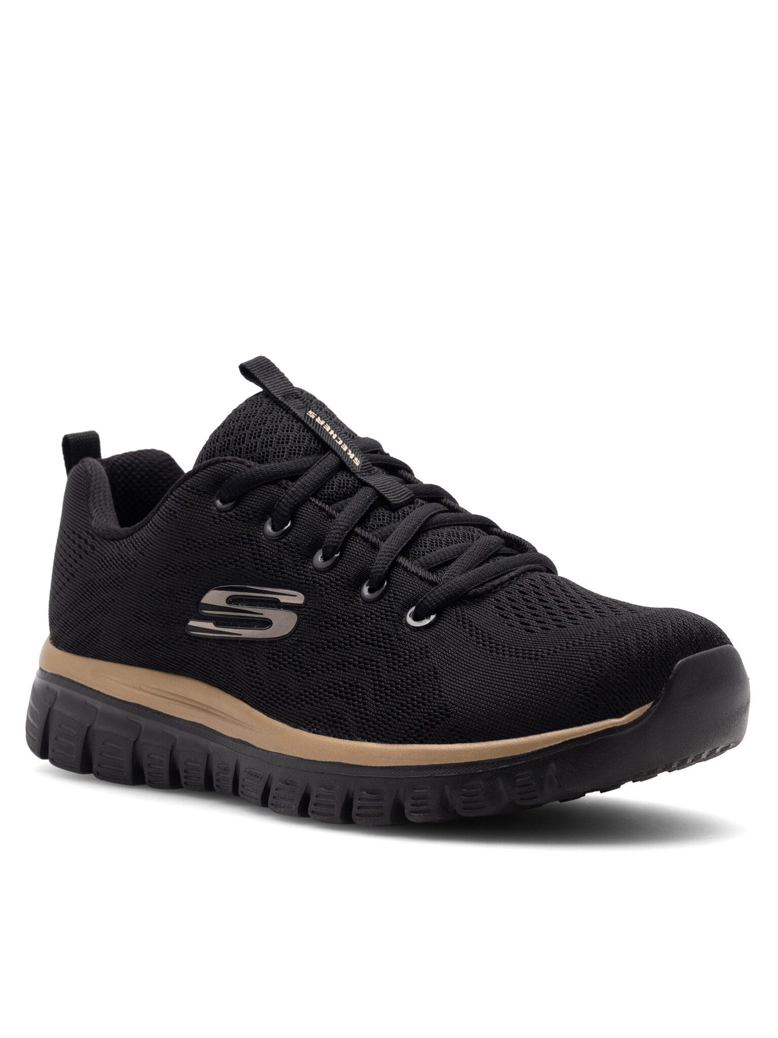 Skechers Skechers Sneakers Damen GRACEFUL 12615 BKRG Schwarz Sneaker günstig online kaufen
