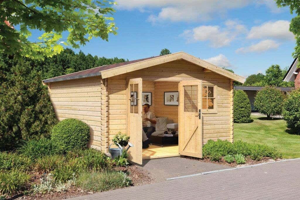 Karibu BxT: Gartenhaus Felsenau, Gartenhaus cm Karibu 406x326 Woodfeeling