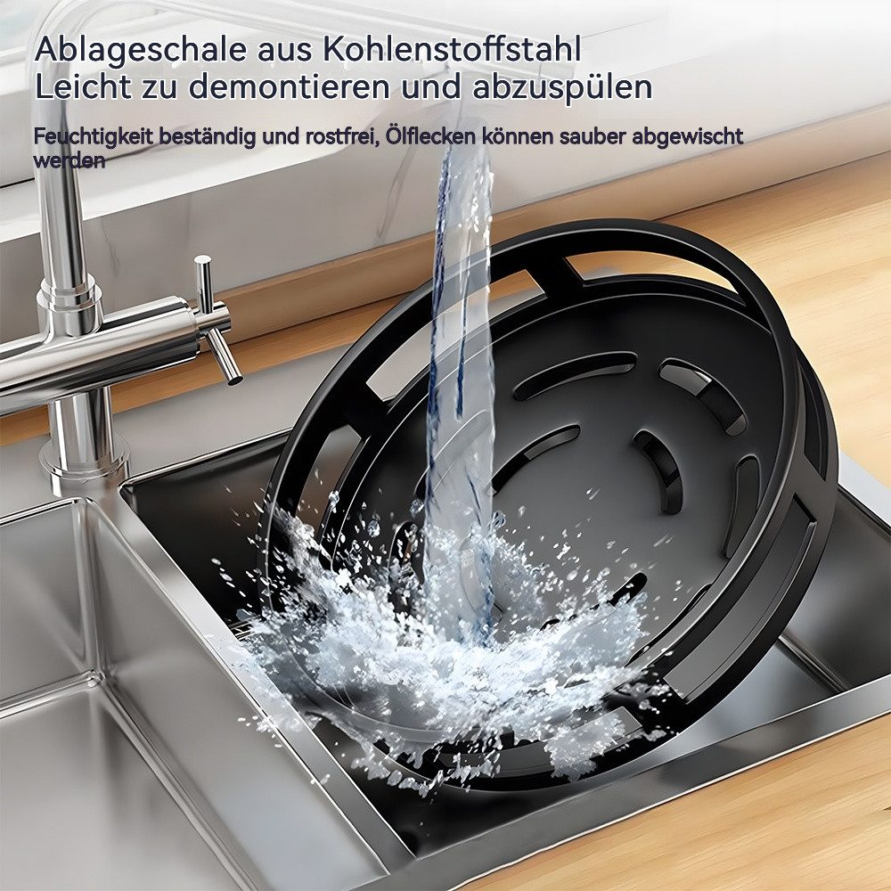 PODOFO Gewürzregal Gewürzregal Drehbar 3 Etagen 360° Drehbarer Küchenorgani günstig online kaufen