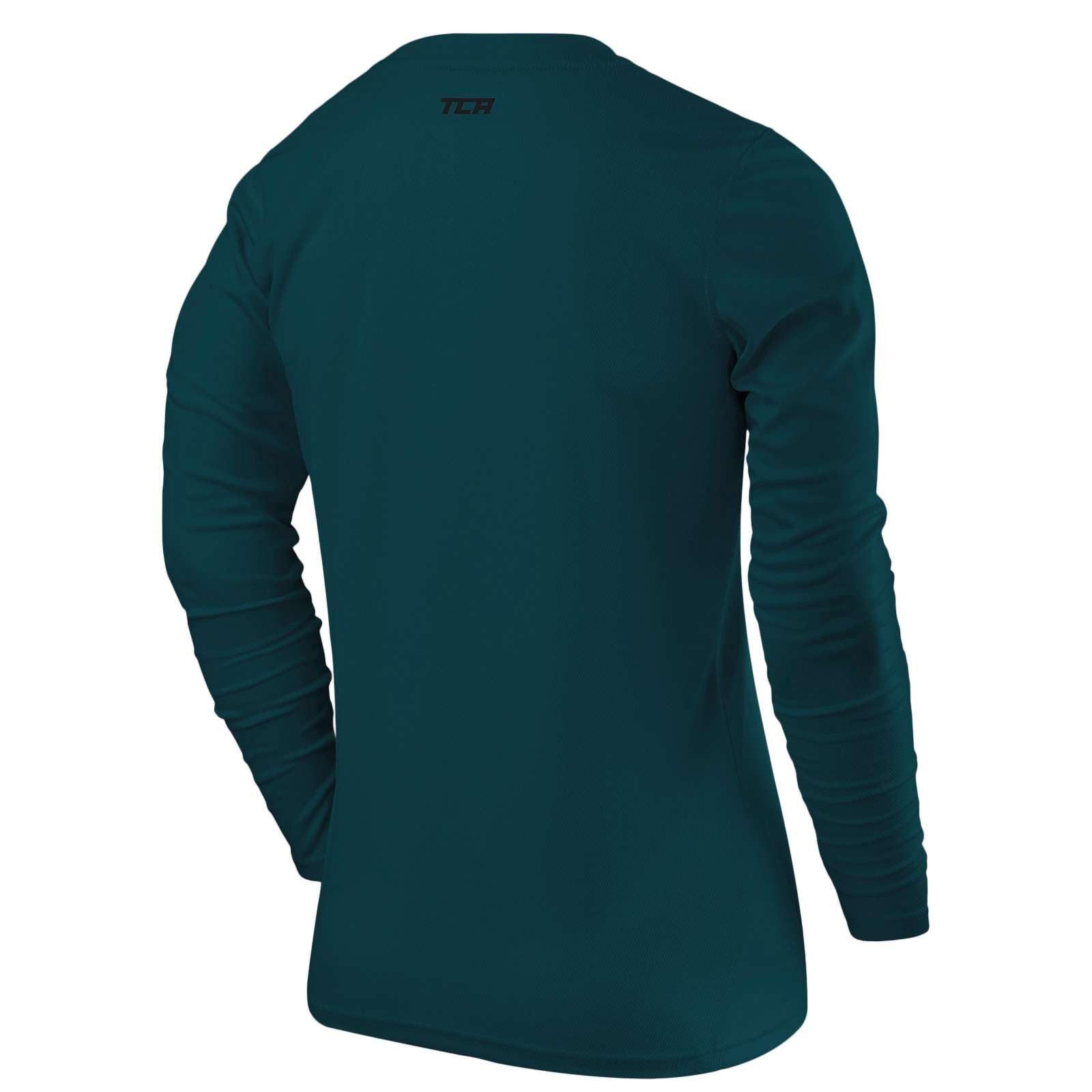 TCA Trainingsshirt TCA Herren Langarm Laufshirt - Blau (1-tlg) günstig online kaufen