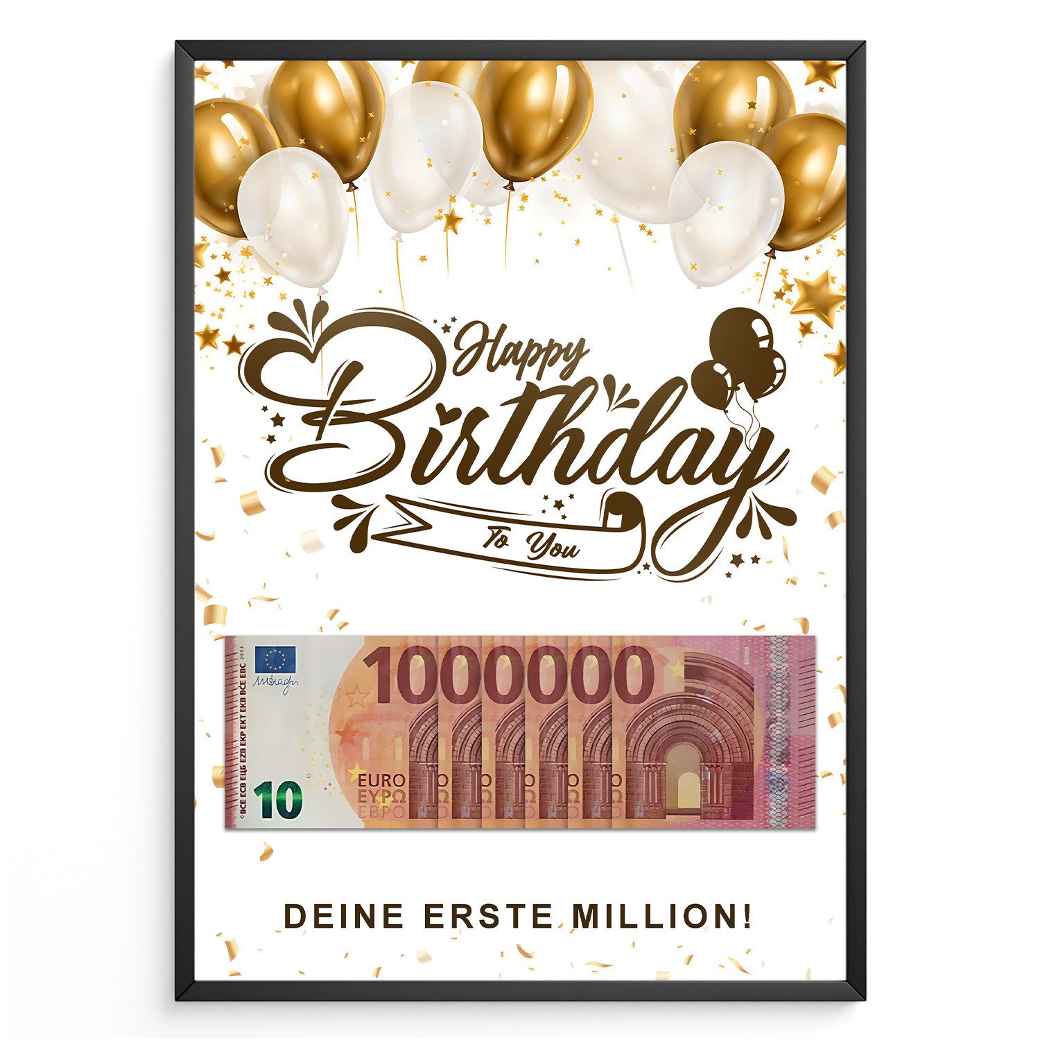 Tigerlino Poster Geburtstag Geldgeschenk Happy Birthday günstig online kaufen