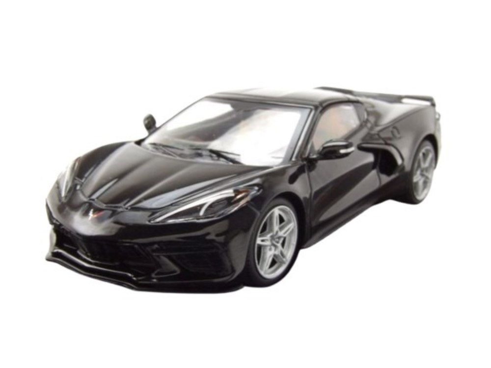 ixo Models Modellauto Chevrolet Corvette C8 2020 schwarz, Maßstab 1:43