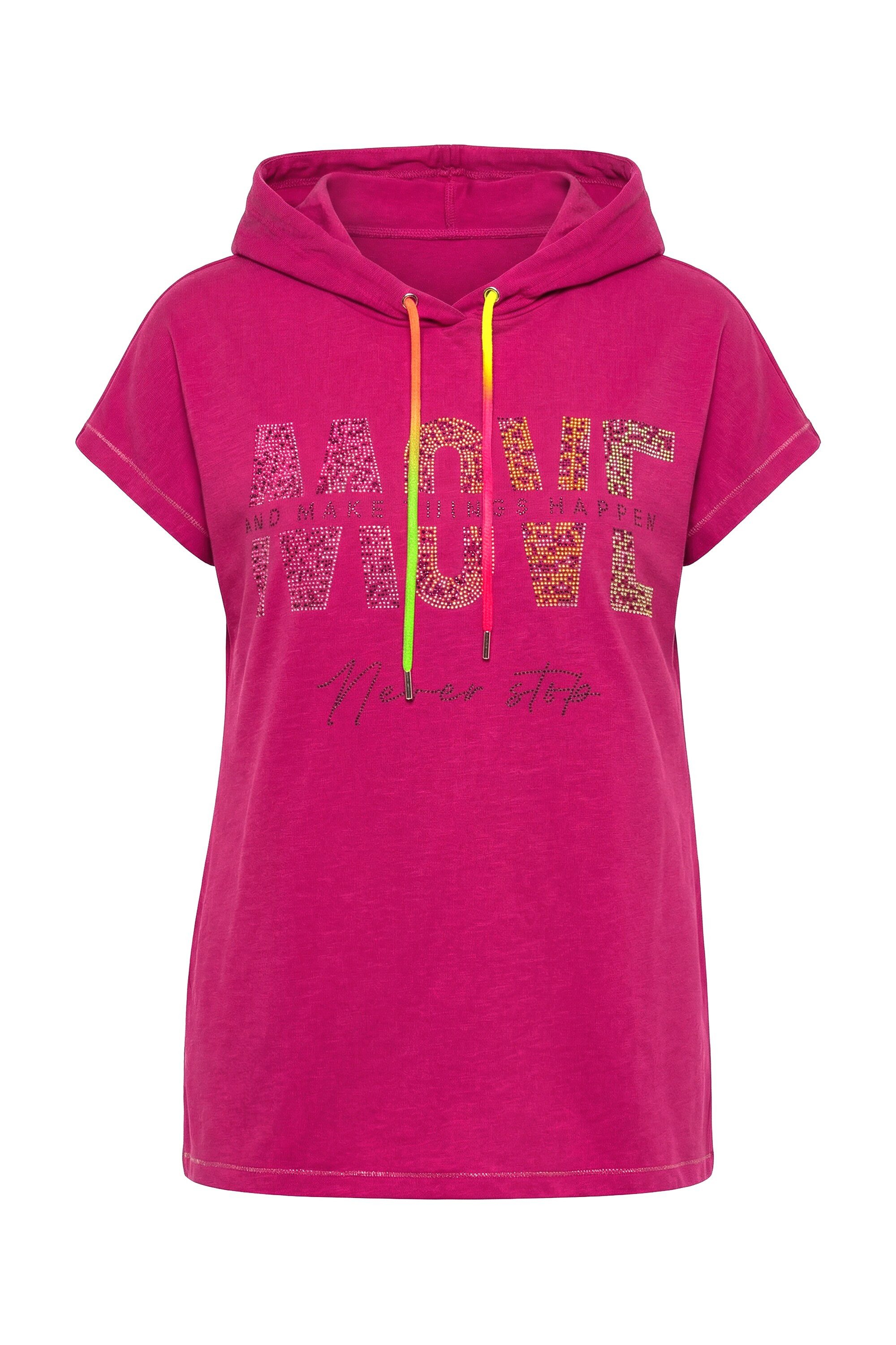 Angel of Style T-Shirt T-Shirt Kapuze MOVE-Schriftzug Halbarm günstig online kaufen