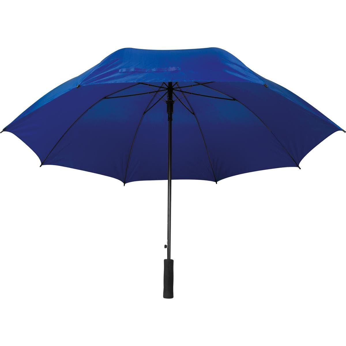 Easy Gifts Stockregenschirm Automatik-Regenschirm XXL / mit Softgriff / Farbe: blau