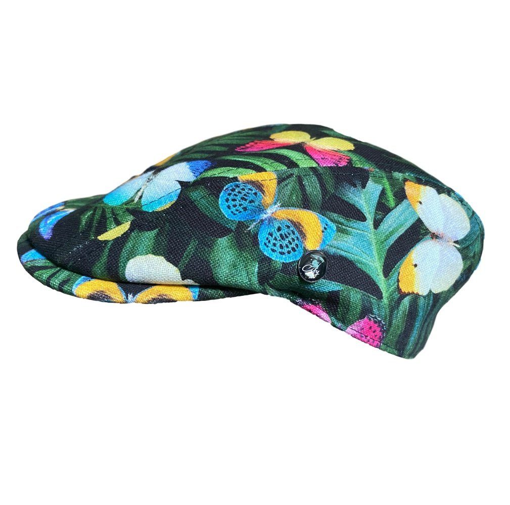 City Sport Schirmmütze Citysport Softjersey Flatcap Schmetterling