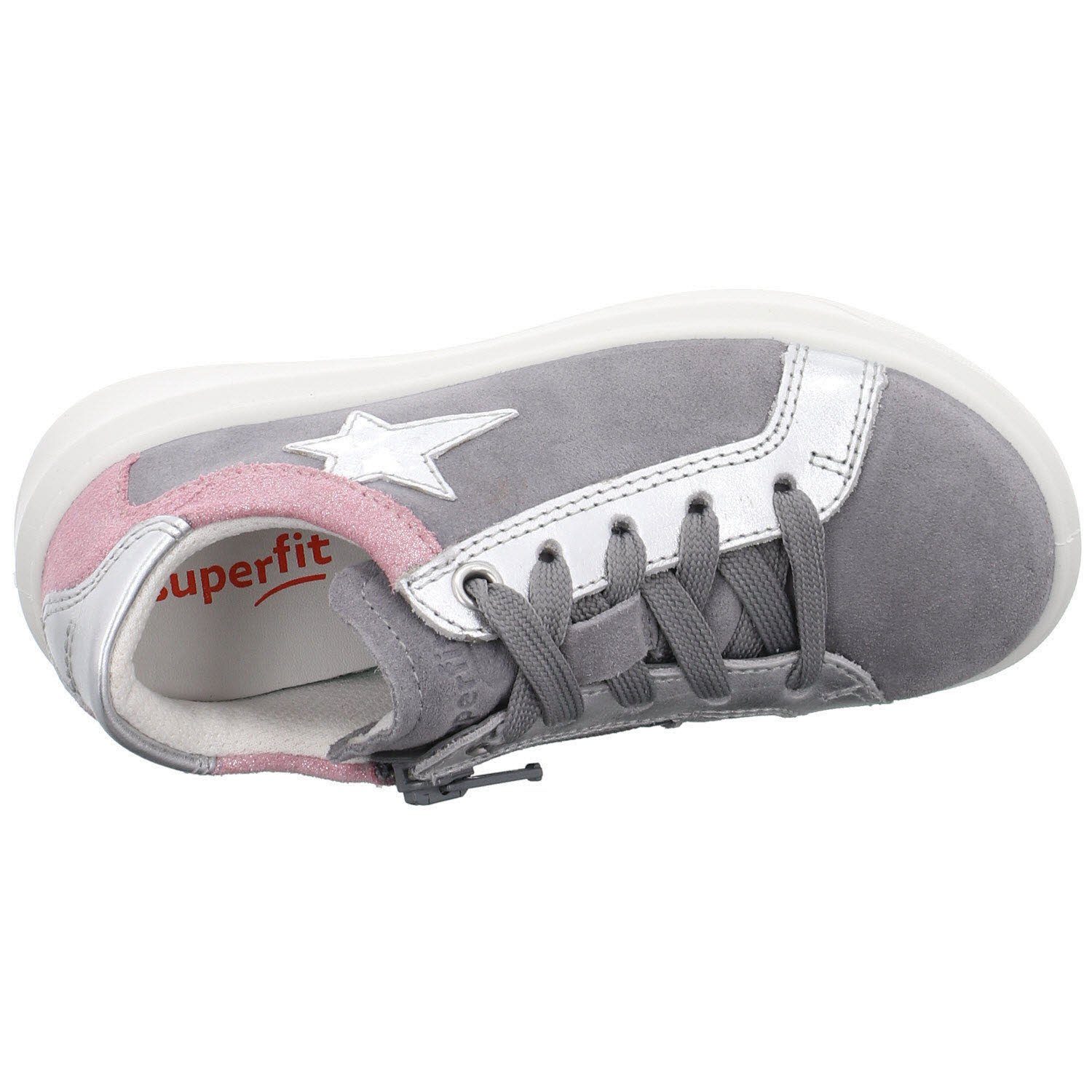 Cosmo Superfit Schnürung Schnürschuh (20401860) Kinderschuhe HELLGRAU/ROSA Schnürschuh Schuhe