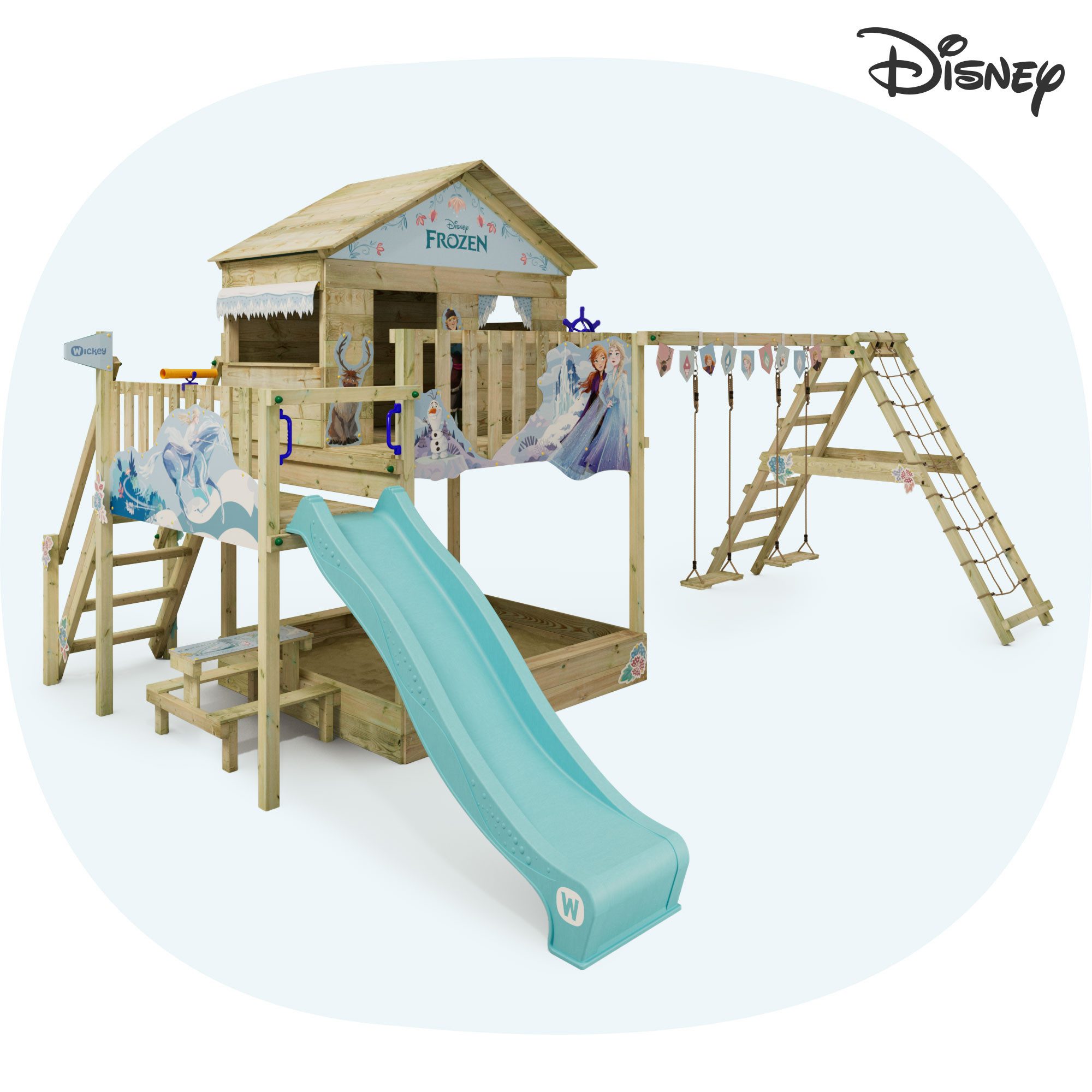 Wickey Spielturm Disney Saga – Magischer Kletterturm in verschiedenen Motiven, Unvergessliche Disney-Momente für Kinder mit 10 Jahren Garantie*