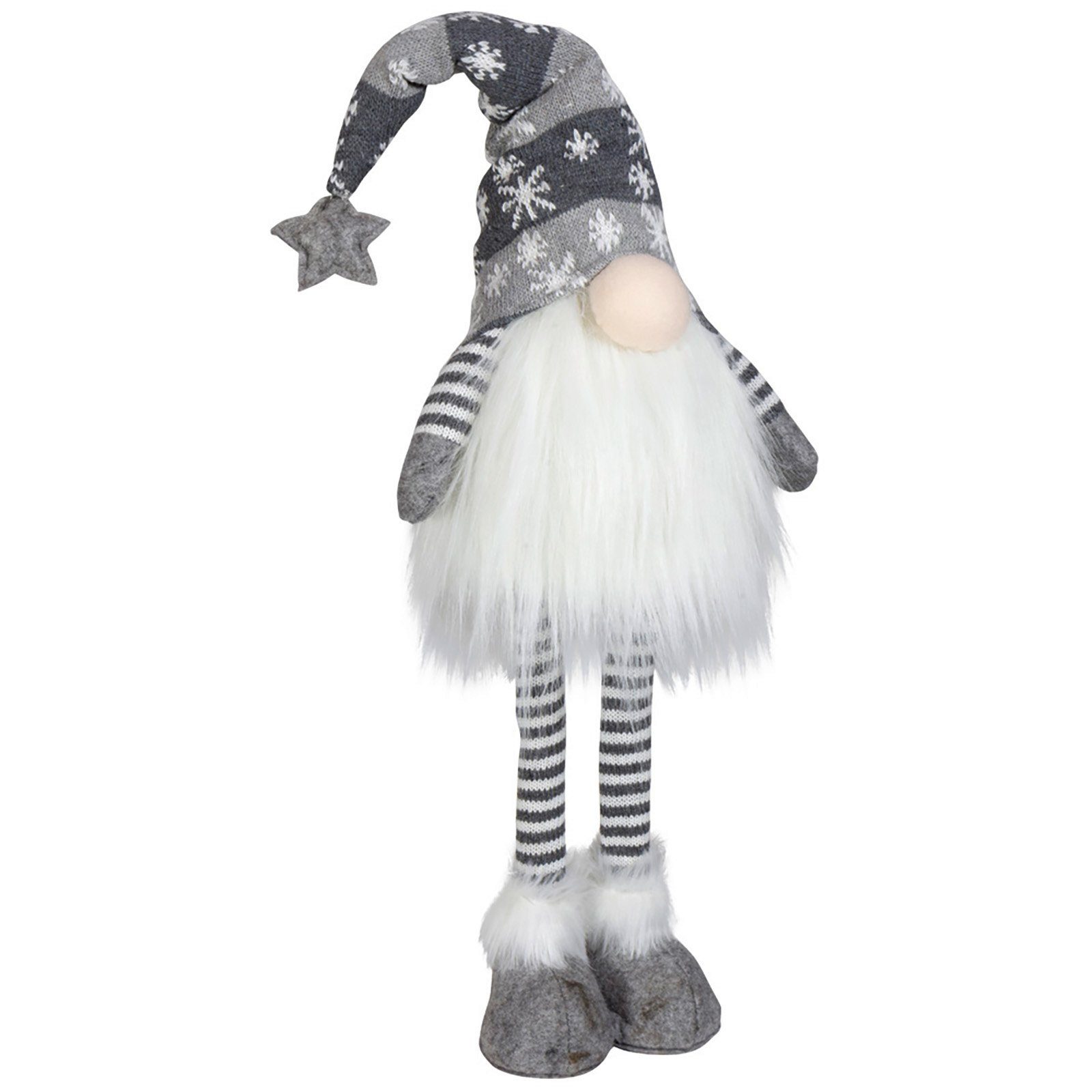 Christmas Paradise Weihnachtsfigur stehender XL Wichtel 50cm (70cm) mit Beleuchtung (Dekofiguren, 2 St., im Set), roter & grauer Gnom mit LED, 2 Designs, Weihnachtsdeko