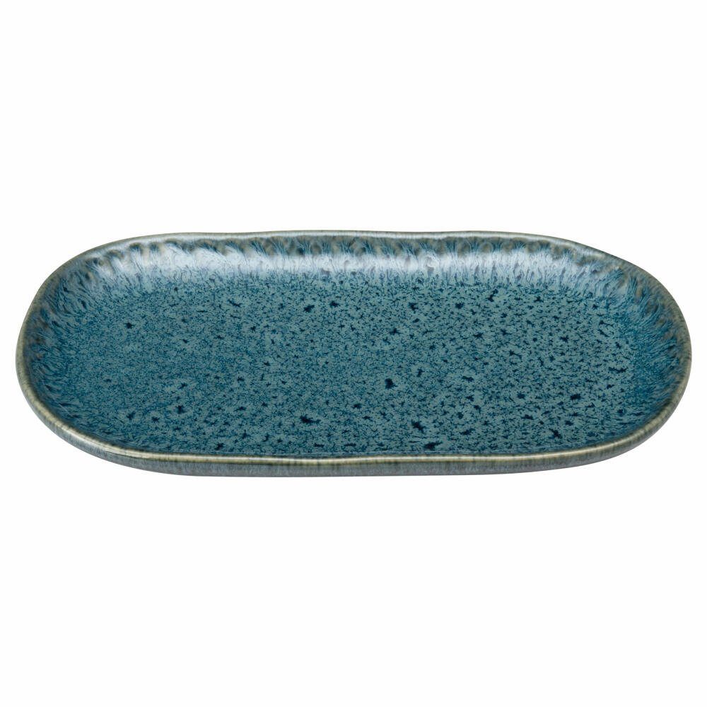 x 12 Keramik 22 Matera, Servierplatte cm, Blau, LEONARDO