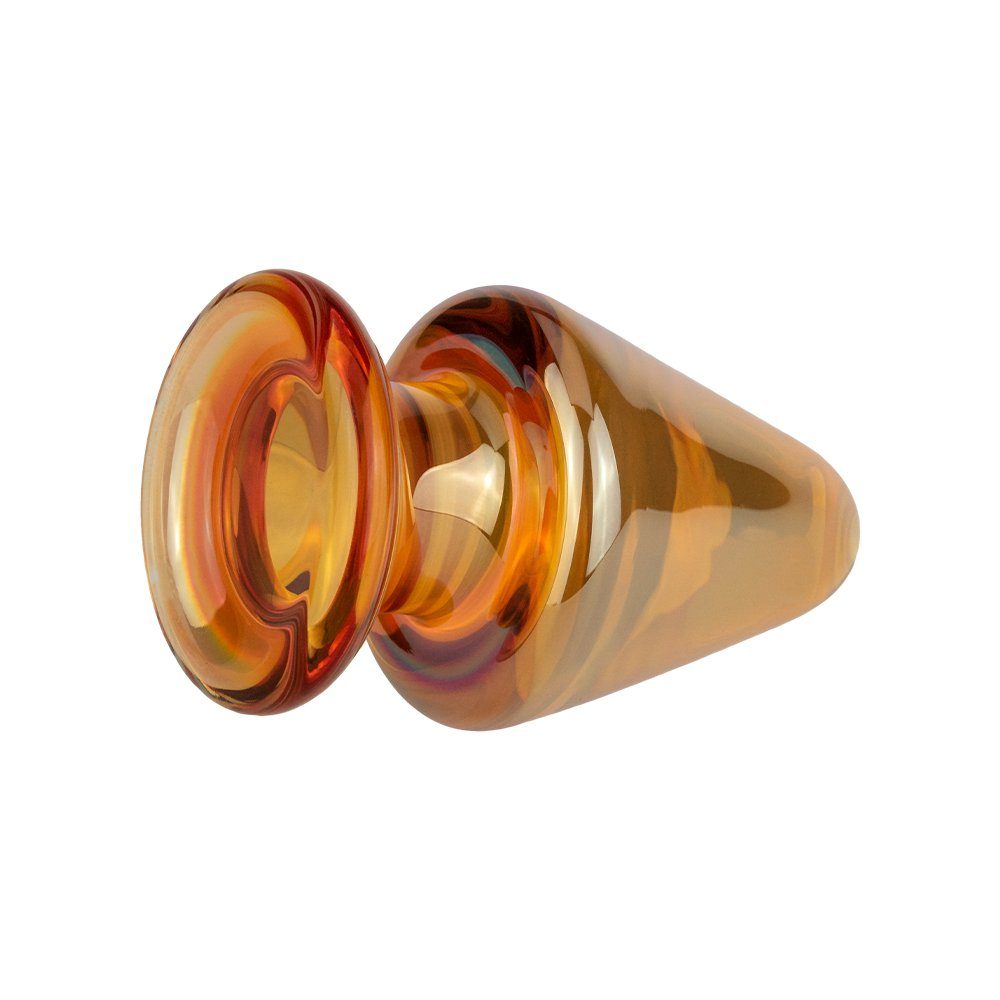 Sandritas Analplug Butt Plug Qualitätsglas Glas aus Gold Analplug