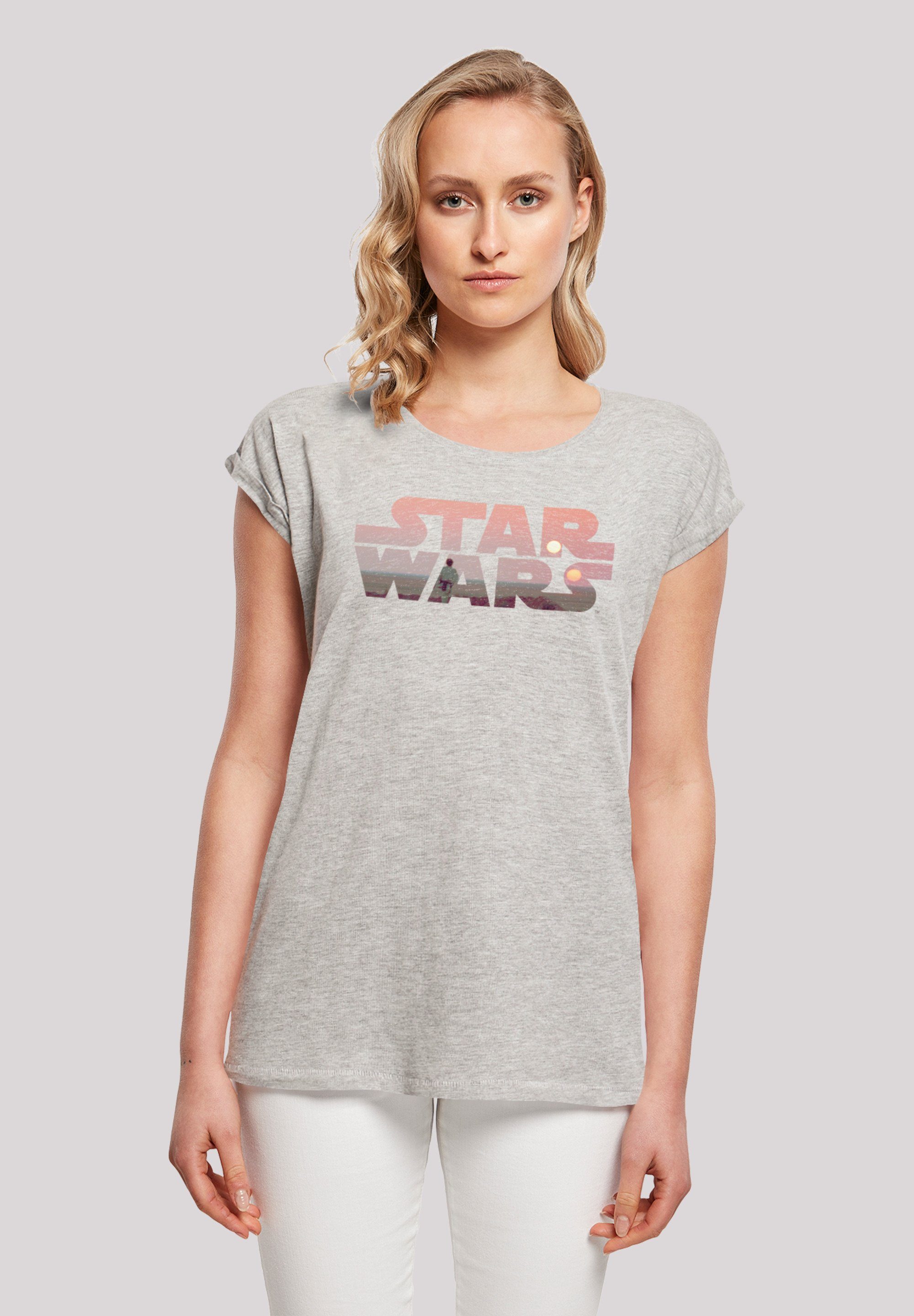 Star Logo Print, lizenziertes T-Shirt Offiziell T-Shirt Star F4NT4STIC Wars Wars Tatooine