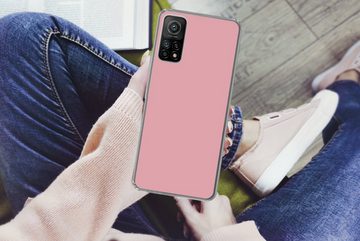 MuchoWow Handyhülle Rosa - Farben - Innenraum - Einfarbig - Farbe, Phone Case, Handyhülle Xiaomi Mi 10T, Silikon, Schutzhülle