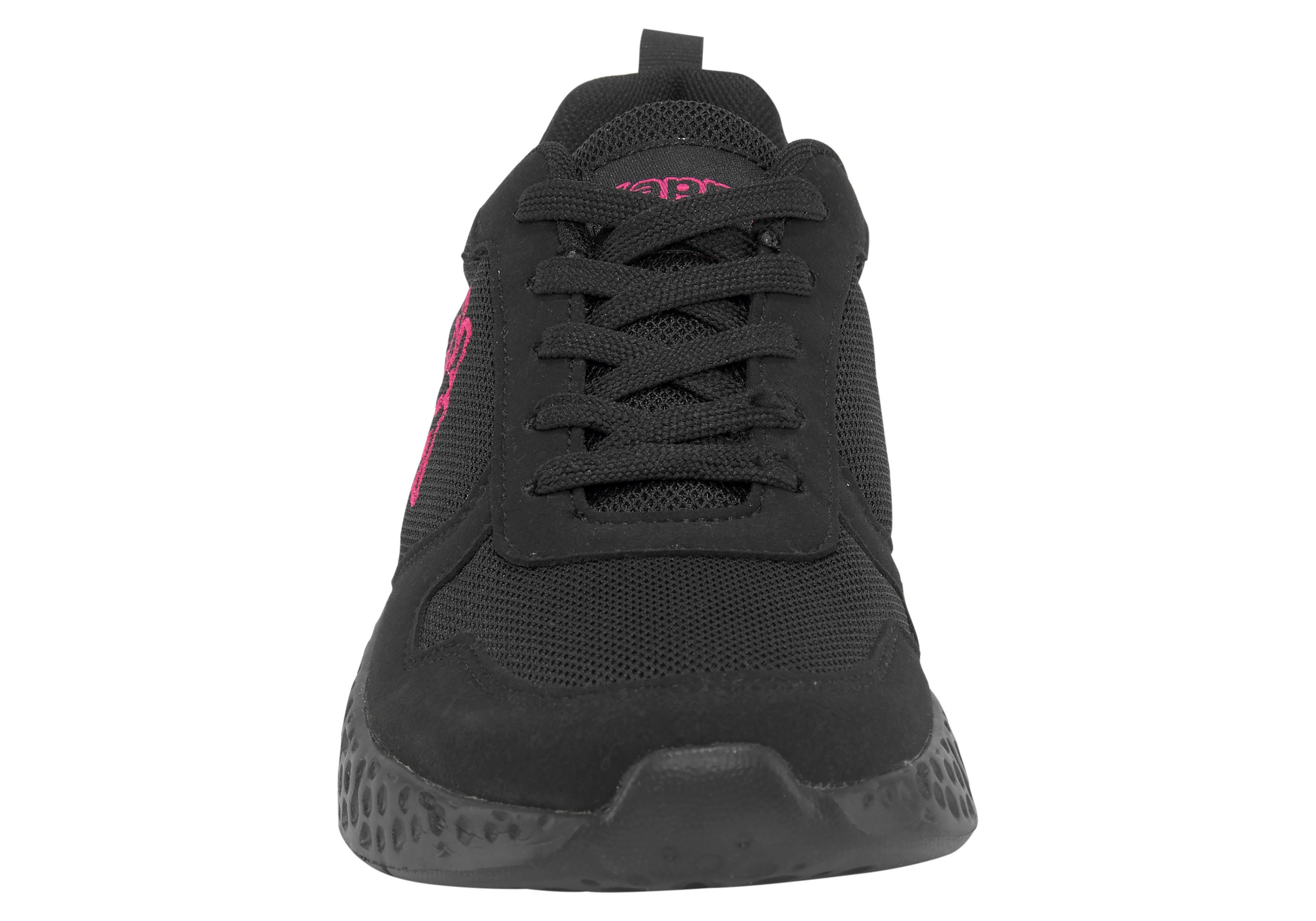 Kappa Sneaker schwarz-pink