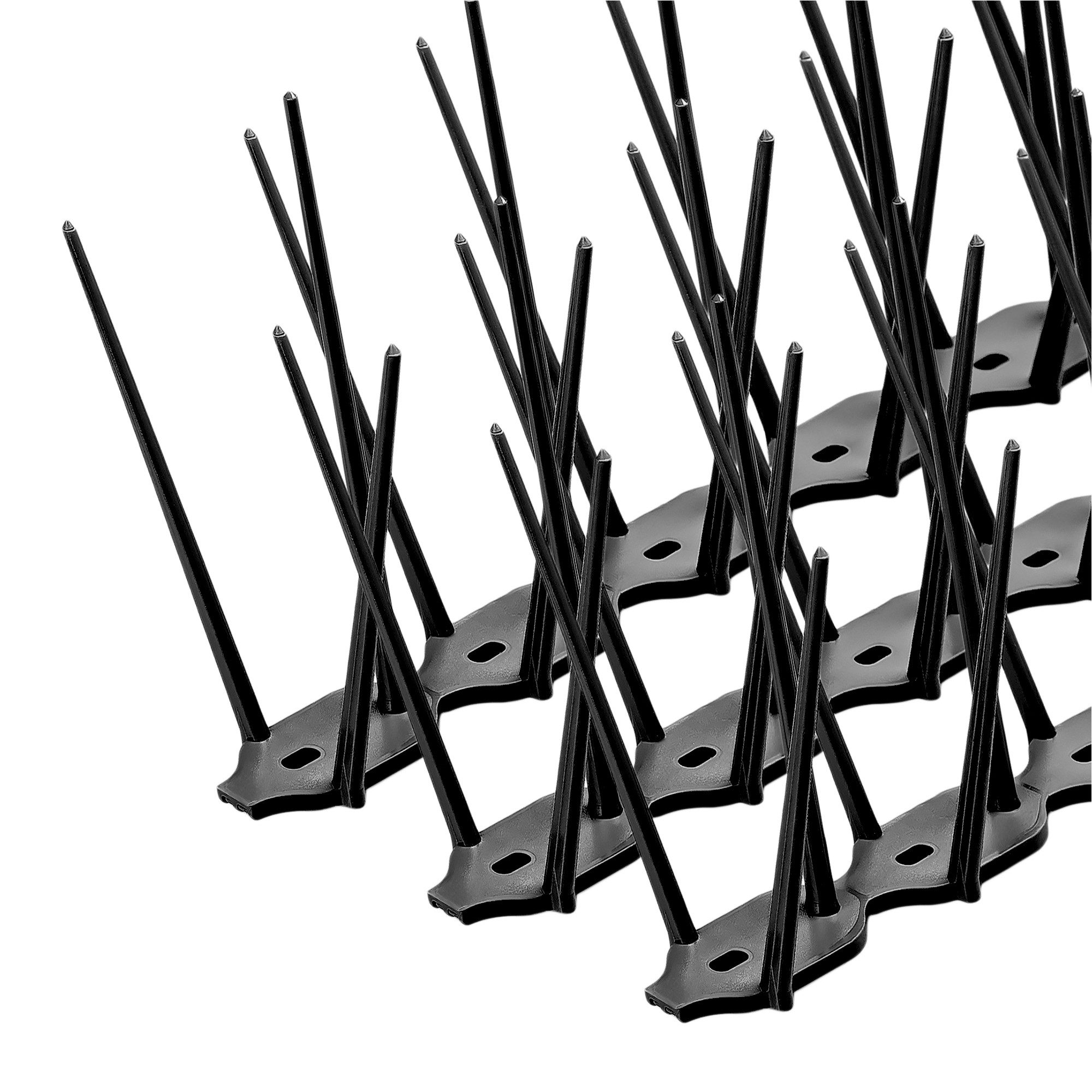 KONZEPT Taubenspikes Taubenabwehr für Balkon, Garten, Terasse - Vogelschreck 3-reihig, Set, 12-St., für Balkon, Fensterbank, Dachbalken - Tierfreundlich, 12 stk. x 33 cm