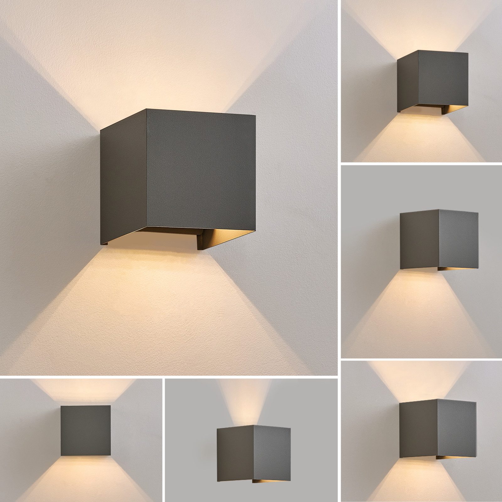 ZMH LED Wandleuchte Aussen Wandlampe: Außenwandleuchte günstig online kaufen