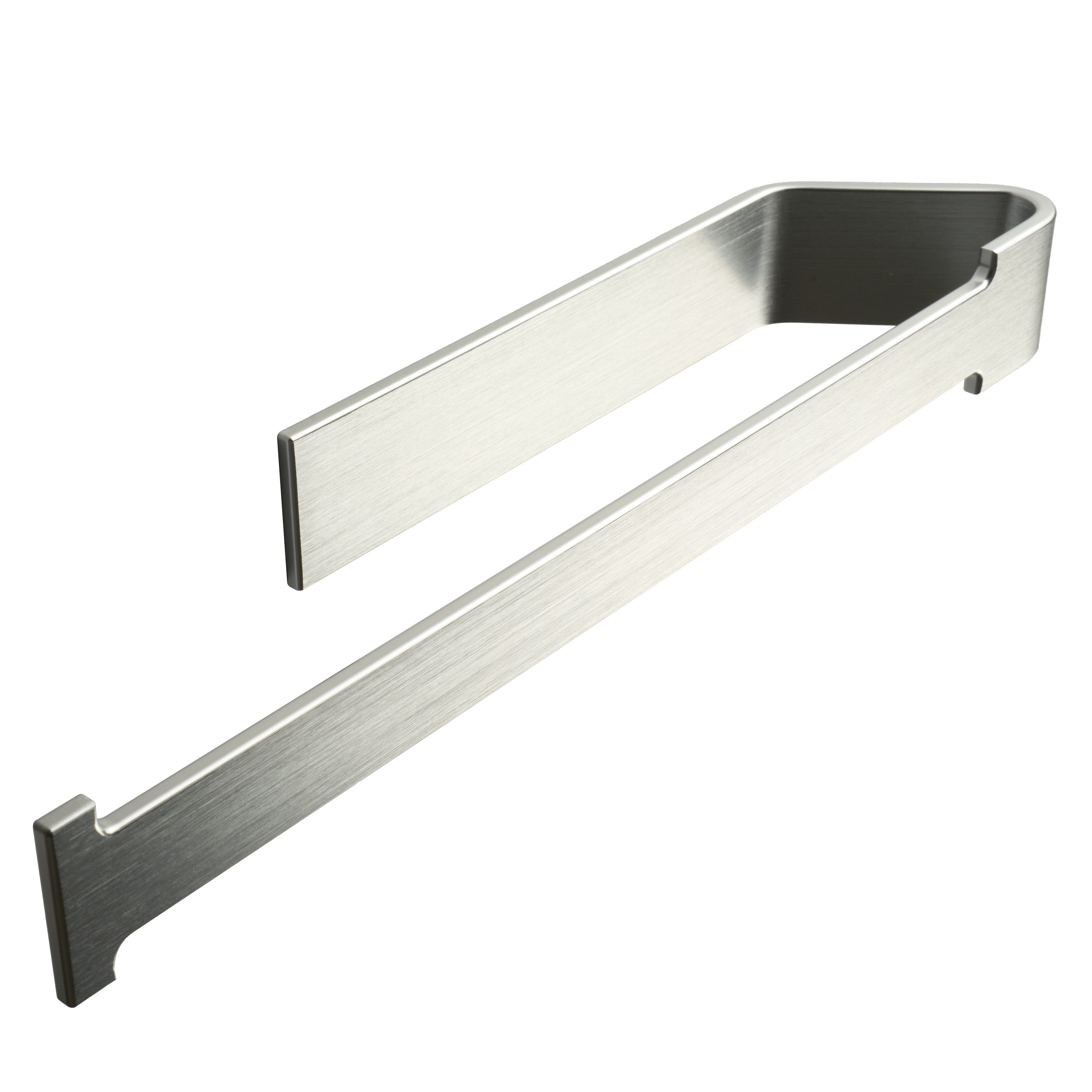 Designfabrik Hamburg Küchenrollenhalter DFHH KRH, Aluminium Vollmaterial, ohne Bohren, abrutschsicher