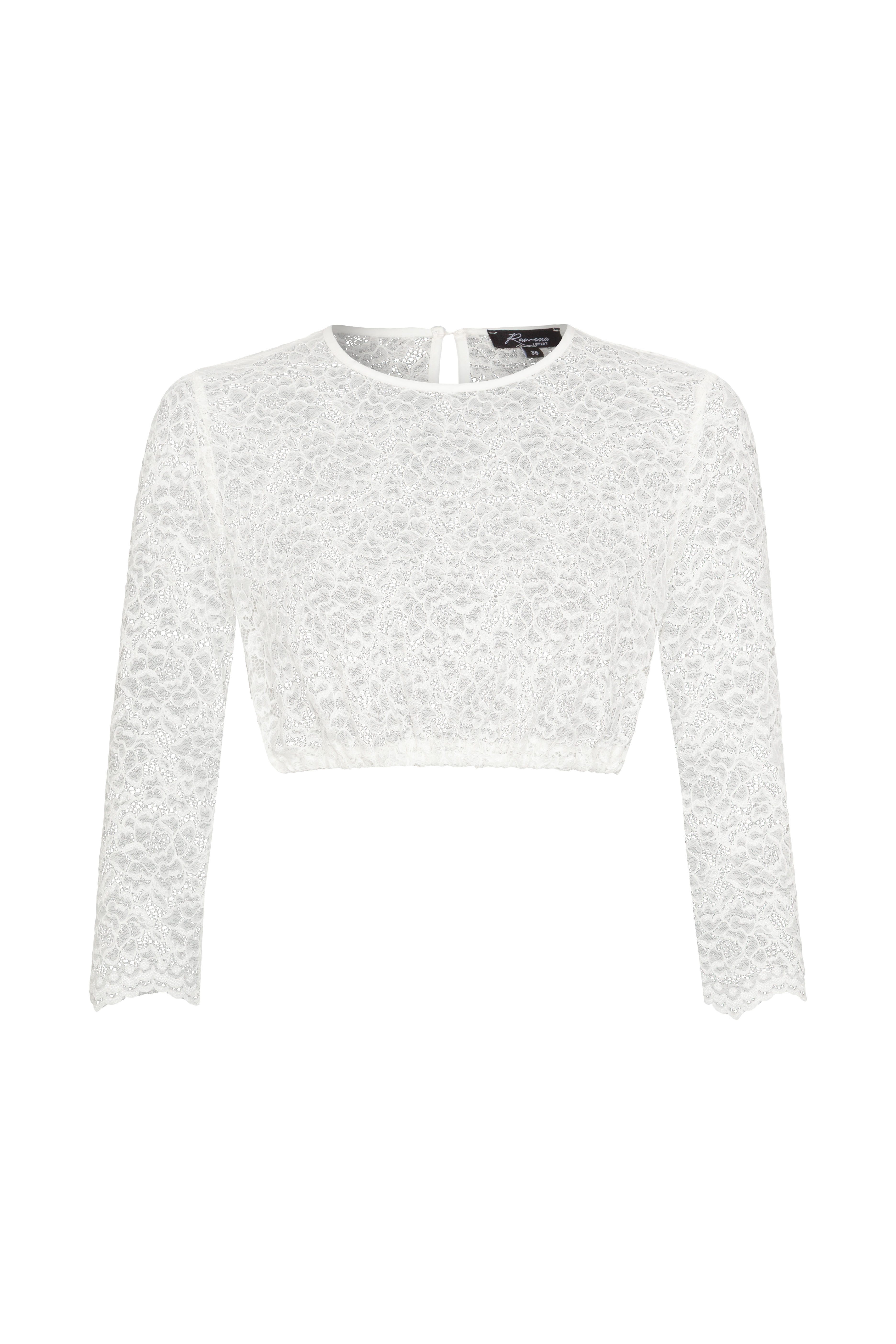 Ramona Lippert Dirndlbluse Dirndlbluse „Jana“ aus Spitze in Ecru günstig online kaufen