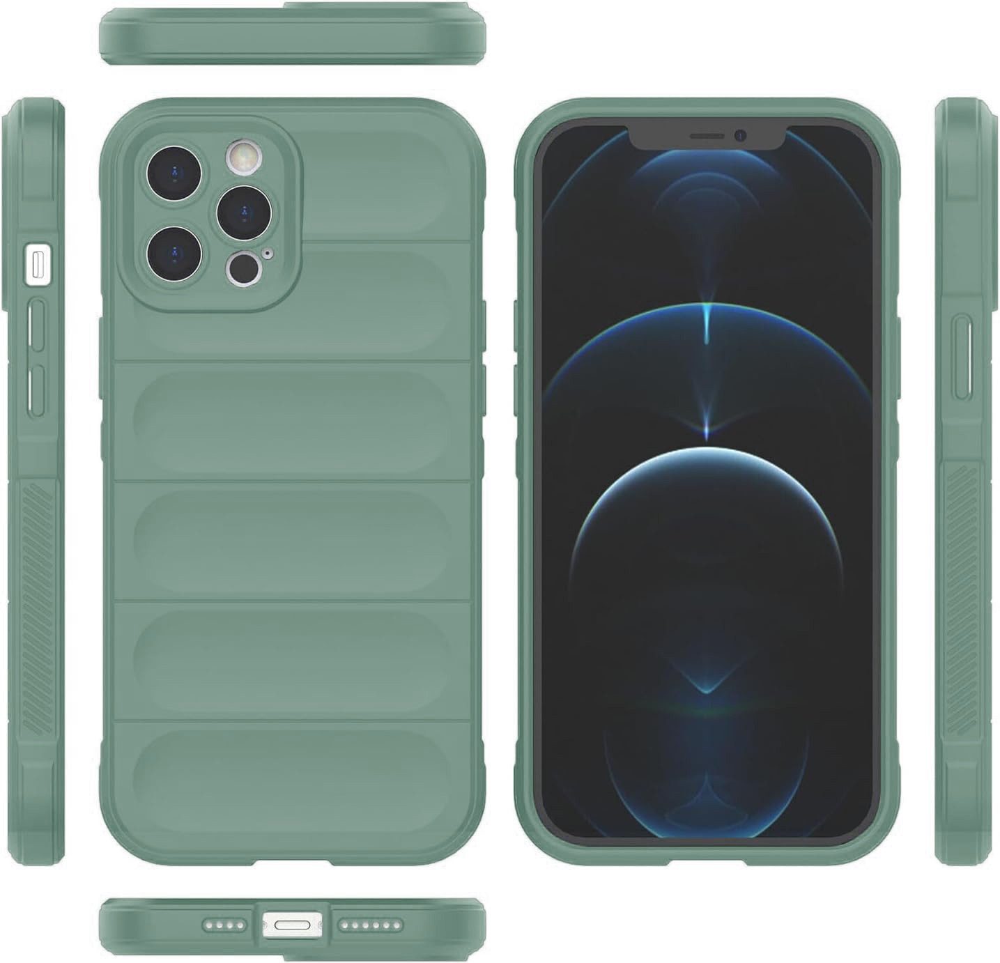 betterfon Handyhülle Outdoor Case für Apple iPhone 12 Back Cover Bumper TPU Case, Stoßfestes TPU, formstabil, flexibel & mit Kameraschutz