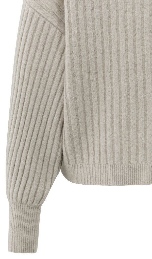 YAYA Rundhalspullover Gerippter Rundhalspullover günstig online kaufen