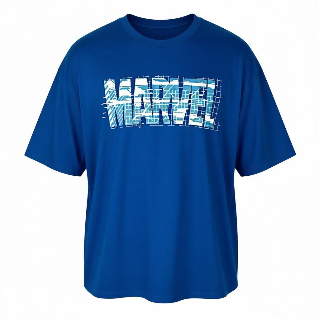 MARVEL T-Shirt Oversized Jersey Kurzarmshirt aus Baumwolle Gr. S - XXL